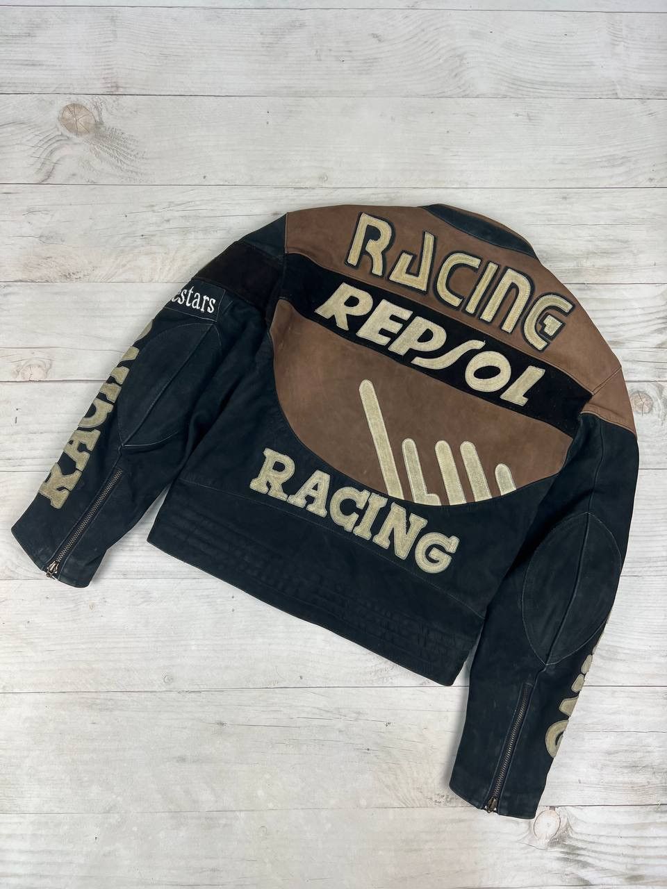 Honda Vintage HONDA Repsol Racing Motorcycle Leather Jacket 90s Size US S / EU 44-46 / 1 - 2 Thumbnail