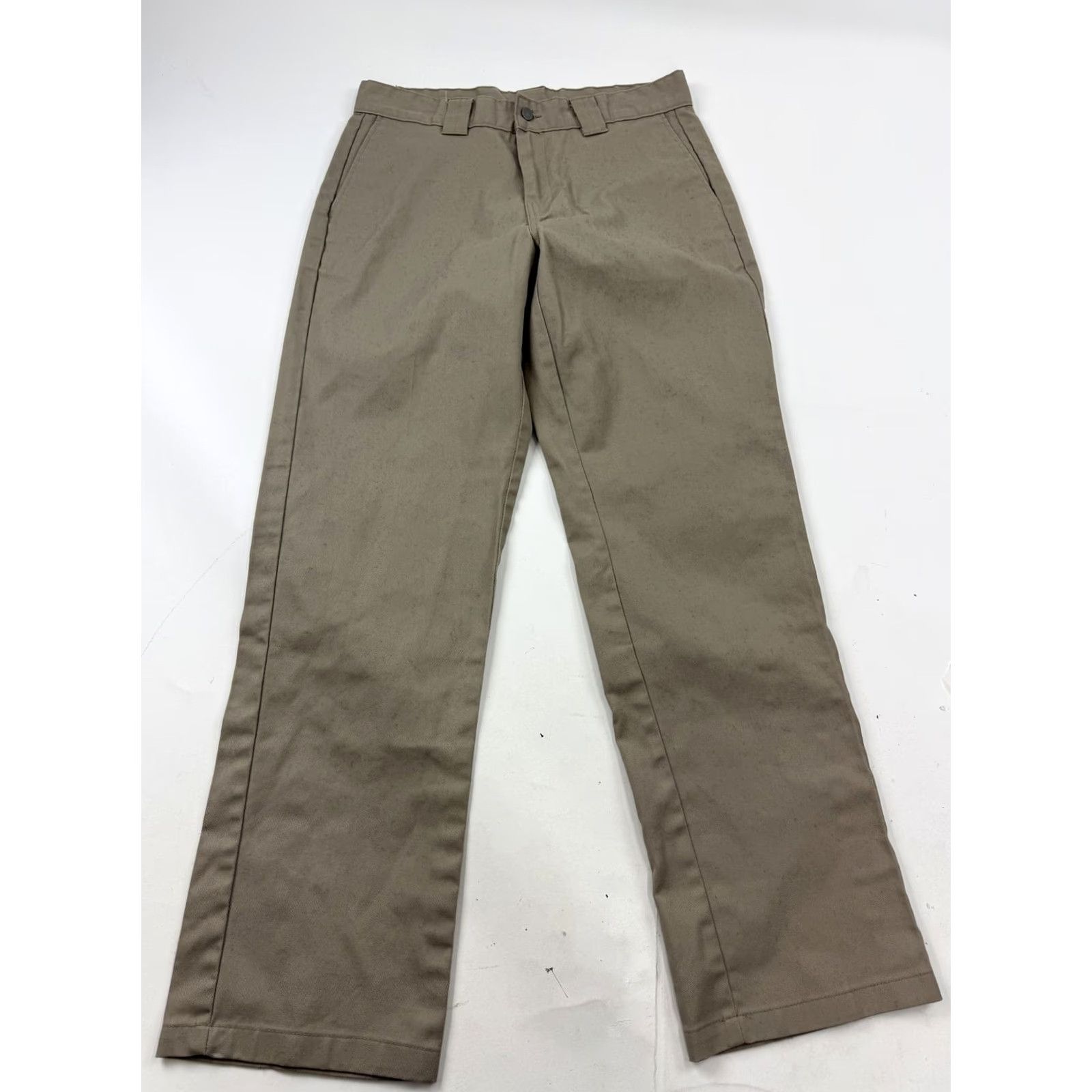 Vintage Brahma Mens Khakis Pants 34x33 Beige Workwear Canvas Regular Fit Front Flat Front Pockets Zip Button Mens Size US 34 / EU 50 - 2 Thumbnail