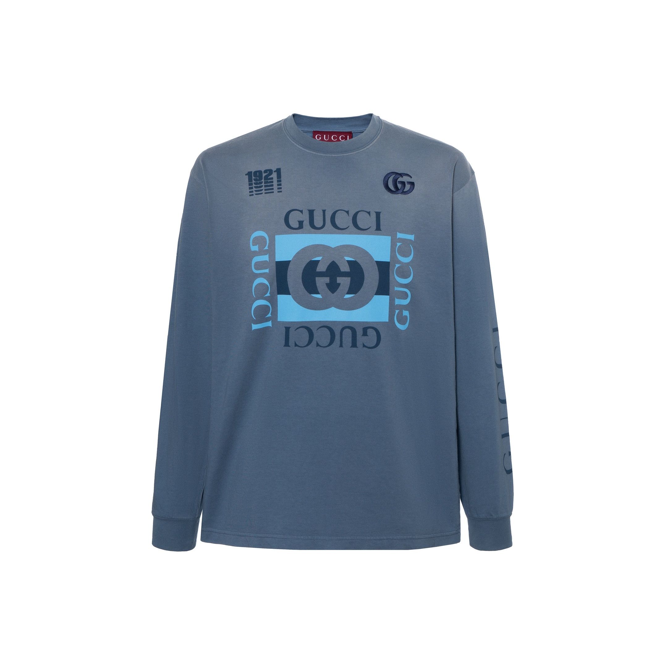 Gucci Gucci Logo Graphic Long Sleeve T-Shirt Size S Size US S / EU 44-46 / 1 - 1 Thumbnail