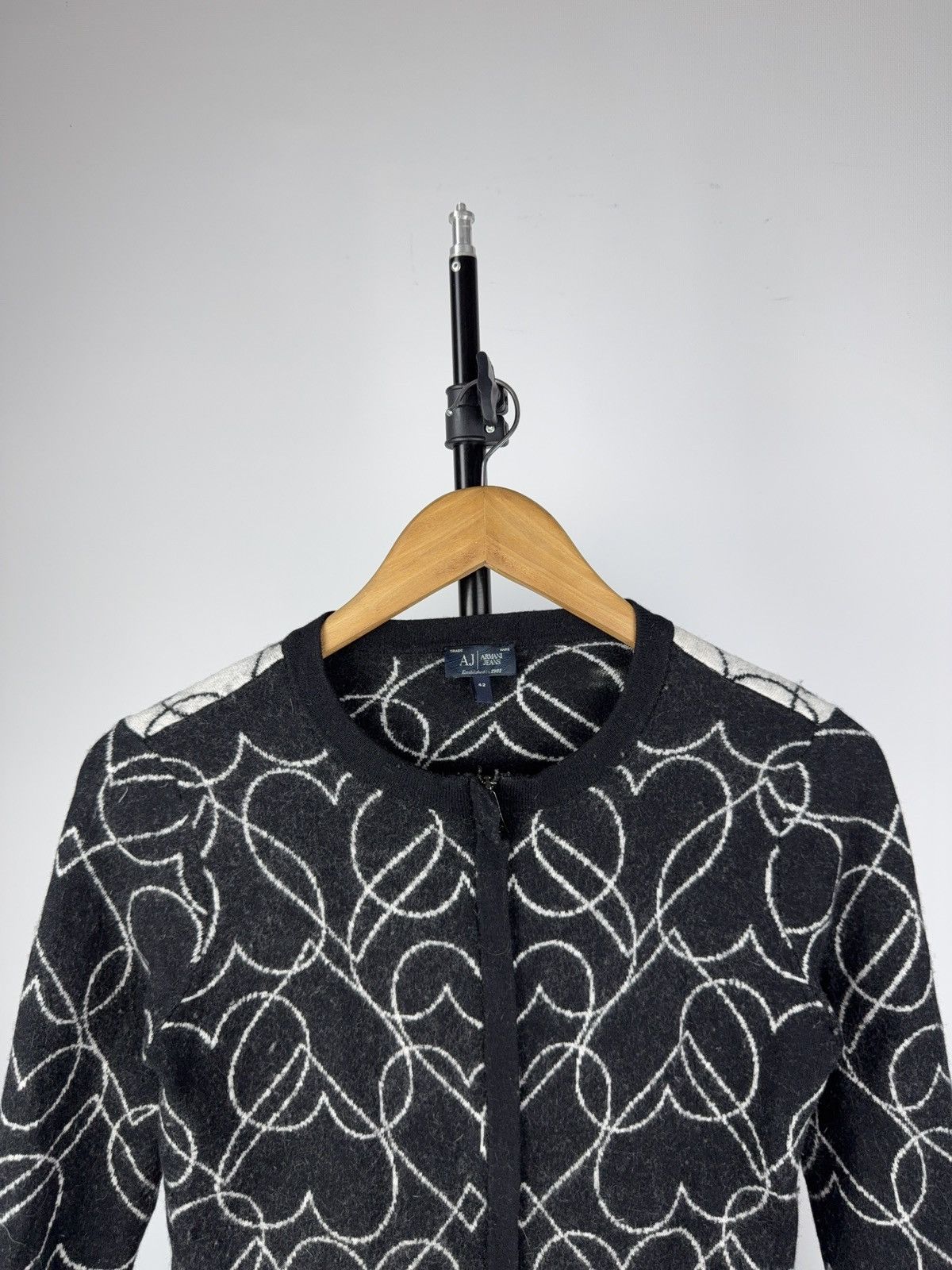 Armani Luxury 00s Designer Armani Jeans full zip sweater Size M / US 6-8 / IT 42-44 - 2 Thumbnail