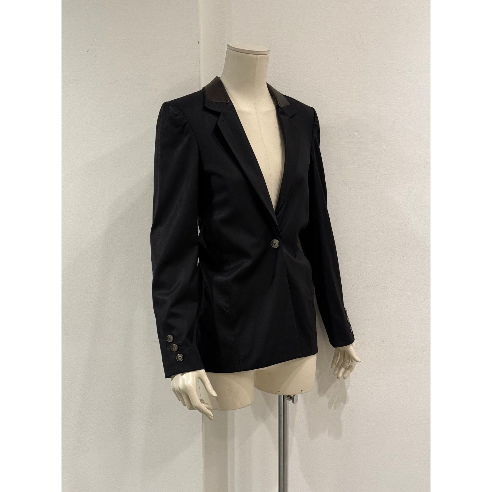 Dior 2003 Christian Dior by Galliano leather collar blazer Size M / US 6-8 / IT 42-44 - 3 Thumbnail