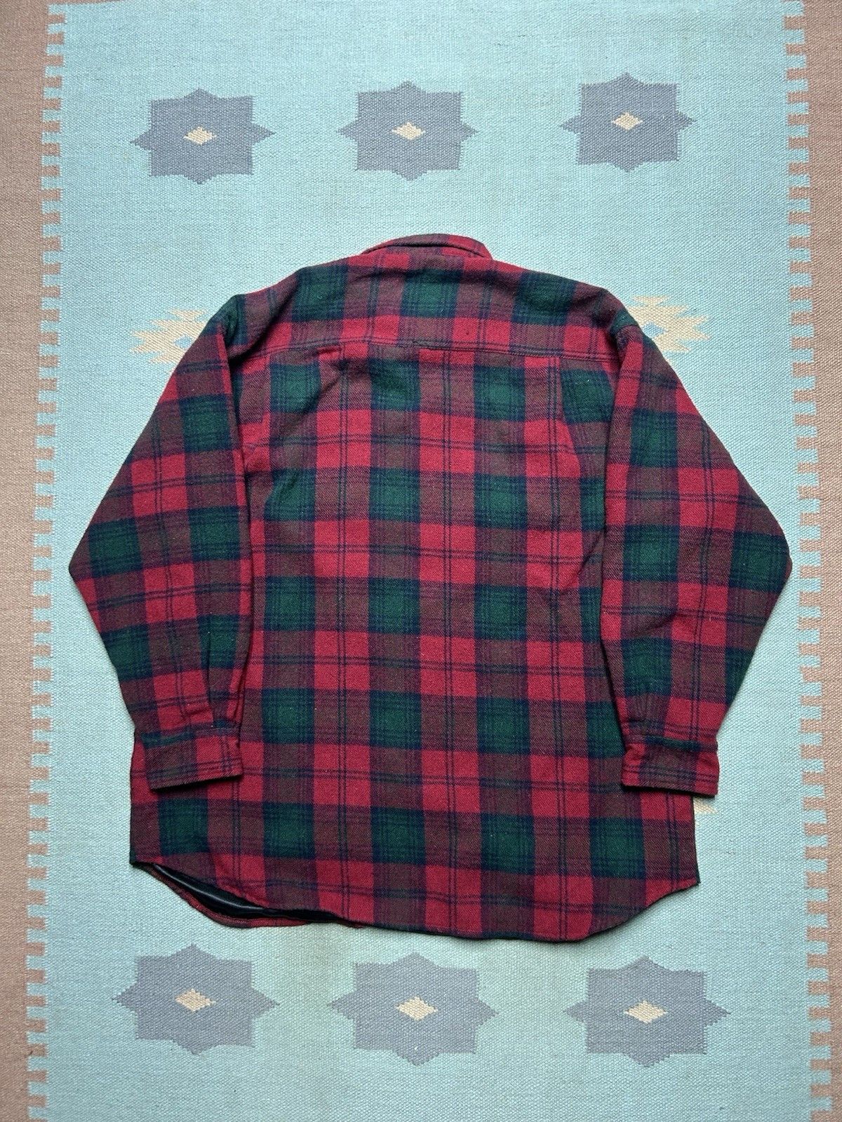 Vintage Vintage button shirt wool blend plaid tartan board shirt XXL Size US XXL / EU 58 / 5 - 7 Thumbnail
