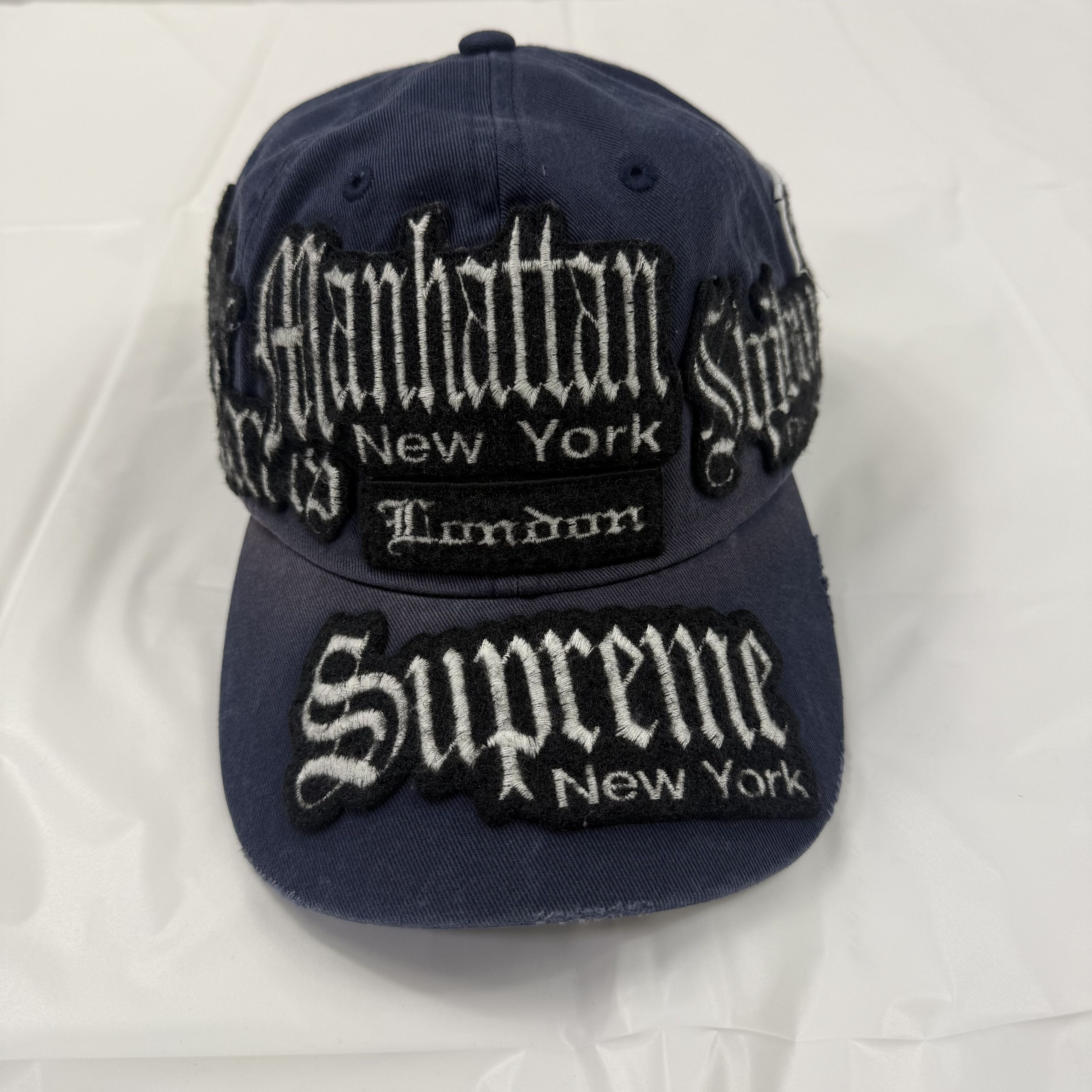 Supreme Supreme Multi Type 6-Panel Hat Navy Blue Strapback Size ONE SIZE - 1 Thumbnail