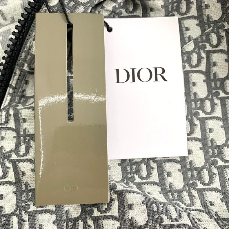 Dior Dior Gray logo jacquard full print hooded drawstring half Size US S / EU 44-46 / 1 - 8 Thumbnail