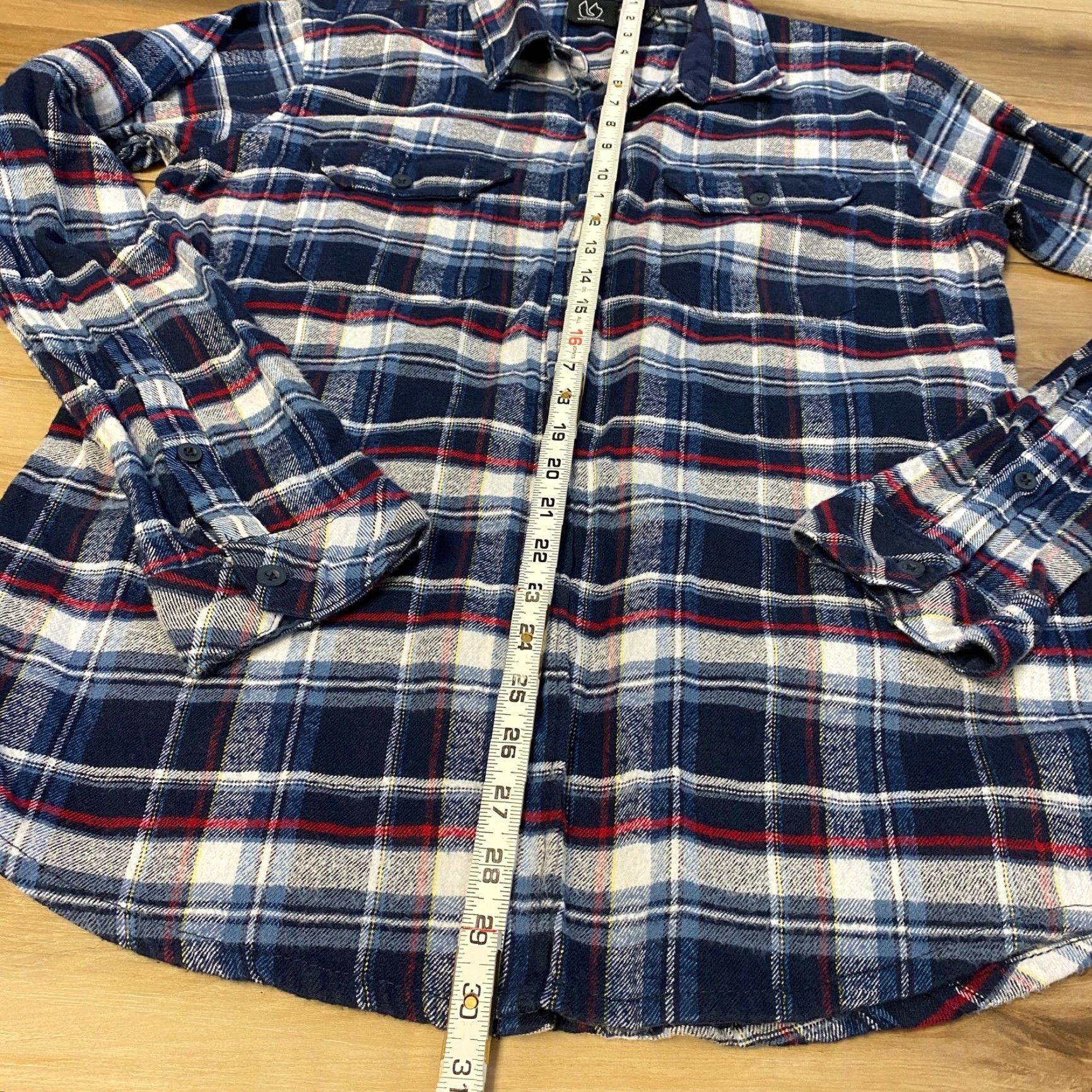 Burnside Burnside Shirt Mens Large Western Blue Plaid Flannel Long Sleeve Pockets Shirt Mens Large Blue Plaid Western Flannel Button-Up Burnside Size US L / EU 52-54 / 3 - 5 Thumbnail