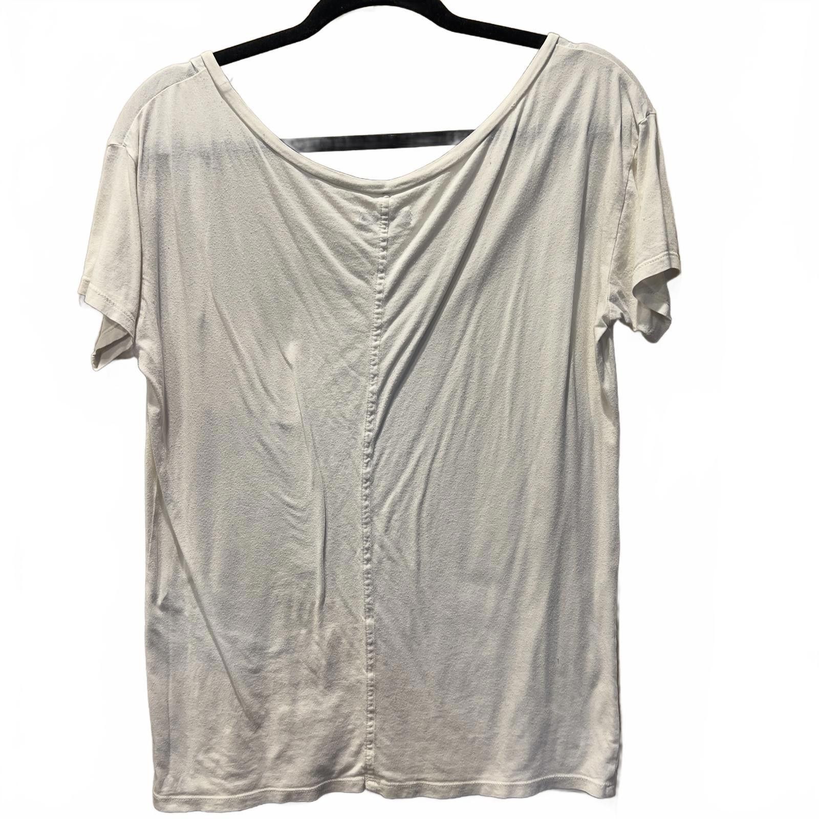 American Eagle Outfitters American Eagle Outfitters White Scoop Neck T-Shirt, Size M Size M / US 6-8 / IT 42-44 - 2 Thumbnail
