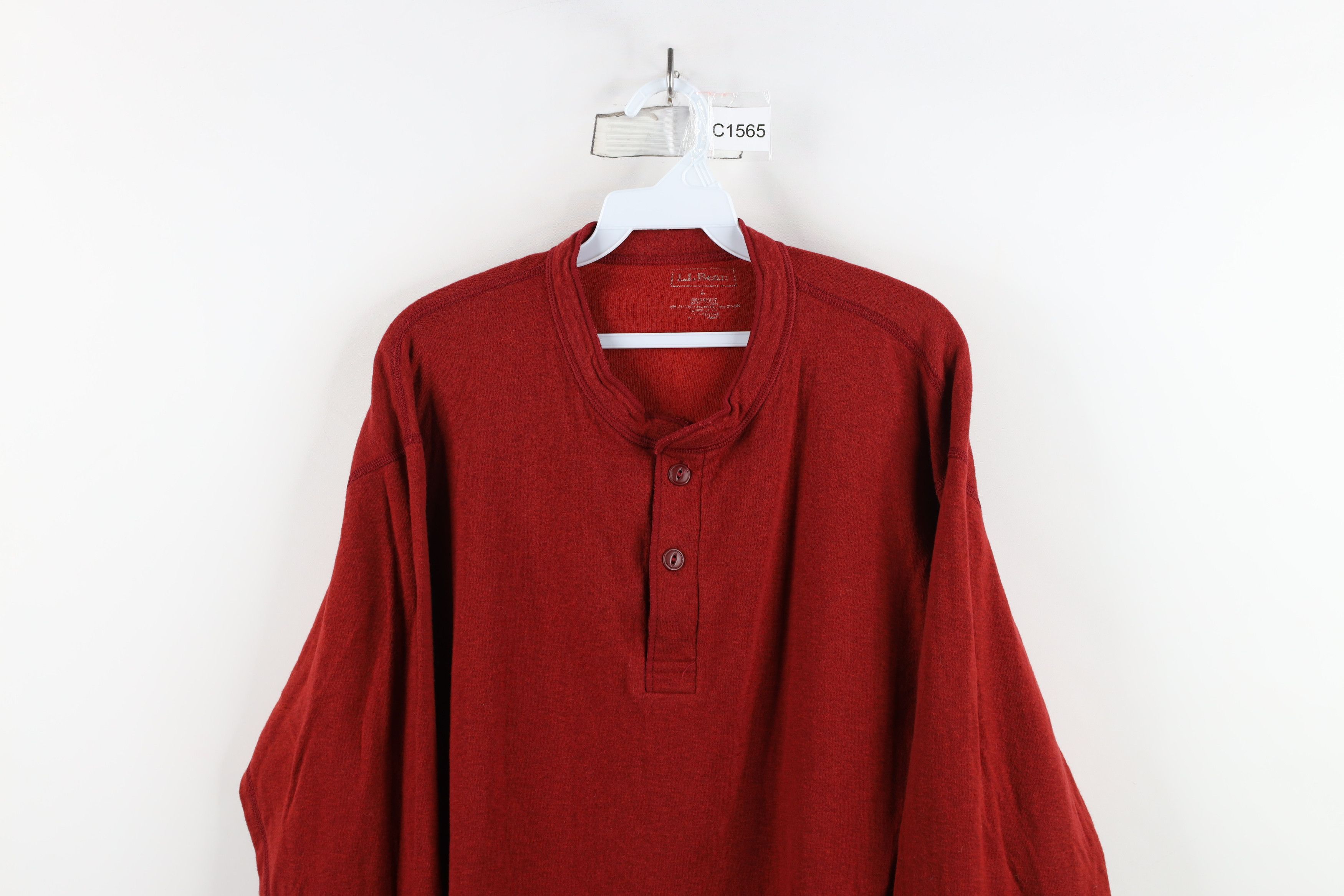 L.L. Bean × Vintage Vintage LL Bean Rivers Driver Long Sleeve Henley T-Shirt Size US L / EU 52-54 / 3 - 2 Thumbnail