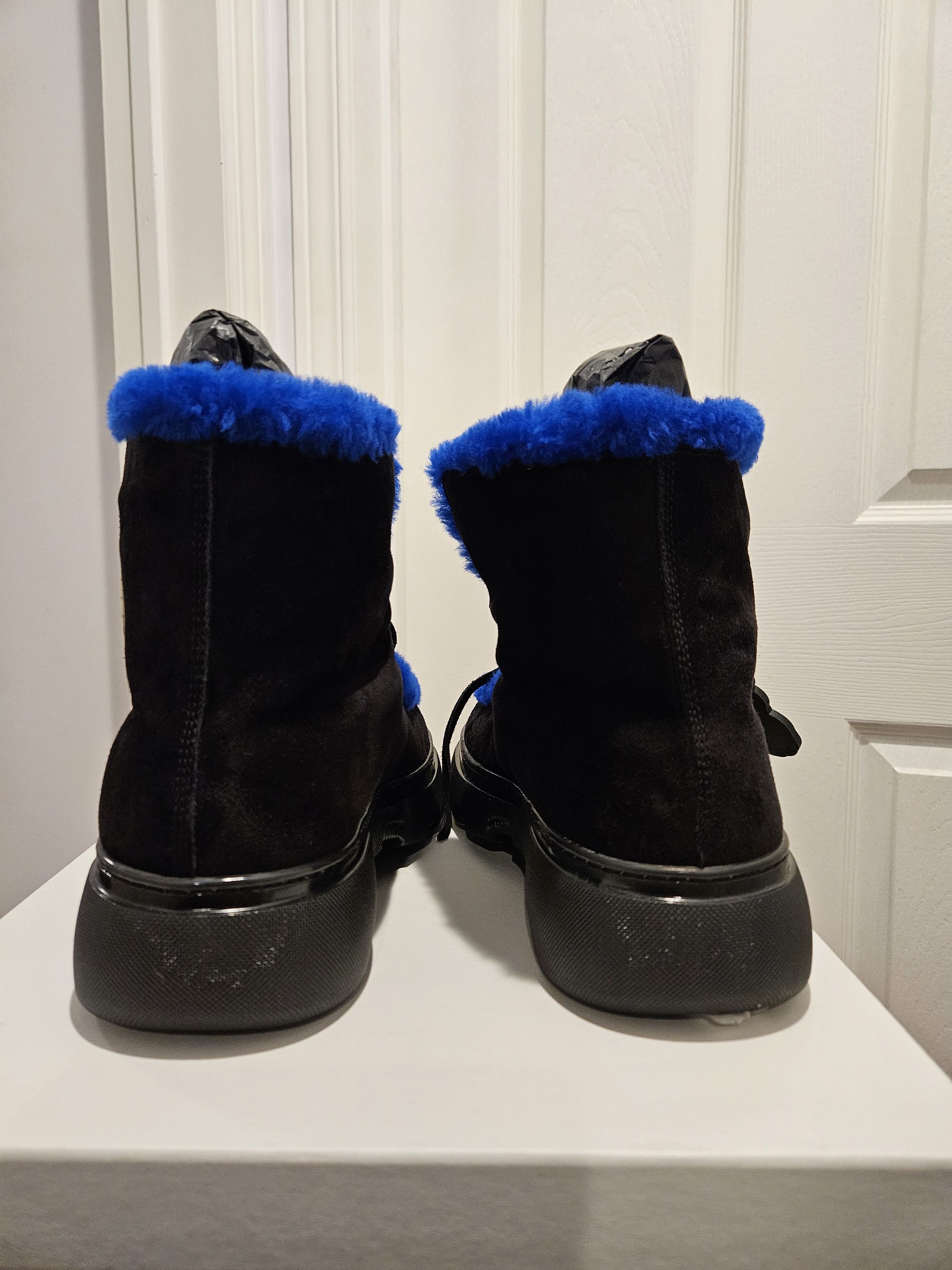 Burberry Shearling Creeper Boots Size US 10 / EU 43 - 8 Thumbnail