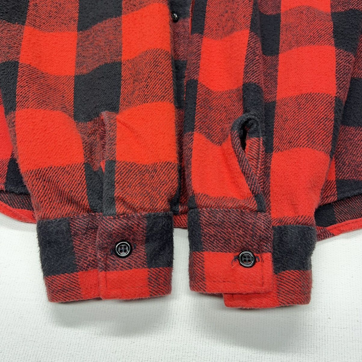 Vintage VTG Codet Flannel Shirt Red Plaid Buffalo Button Up Pocket Size US L / EU 52-54 / 3 - 9 Thumbnail