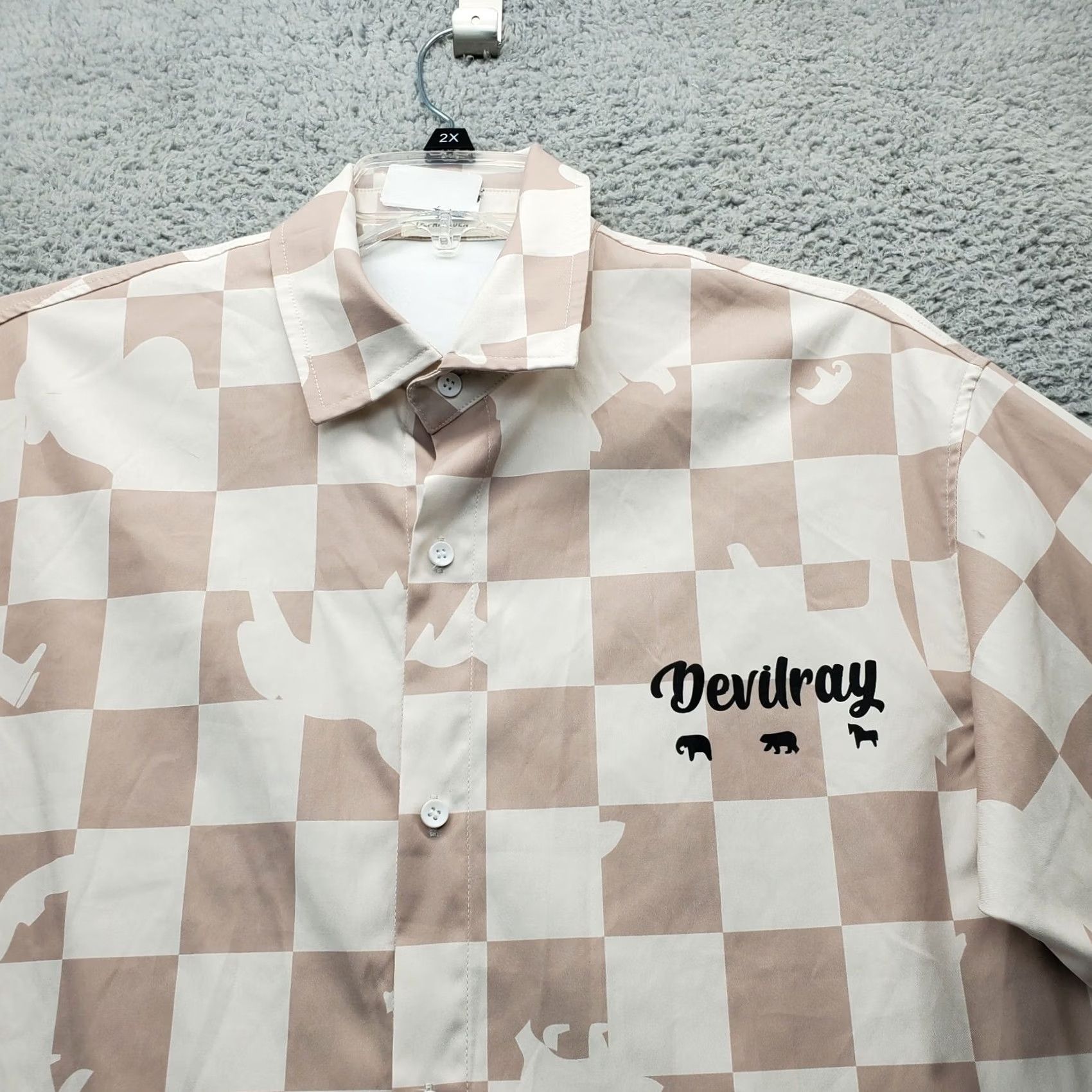 Vintage AEL Aelfric Eden Shirt Mens M Multi Check Button-Down Devilray Logo Collar Casual Shirt Size US M / EU 48-50 / 2 - 3 Thumbnail