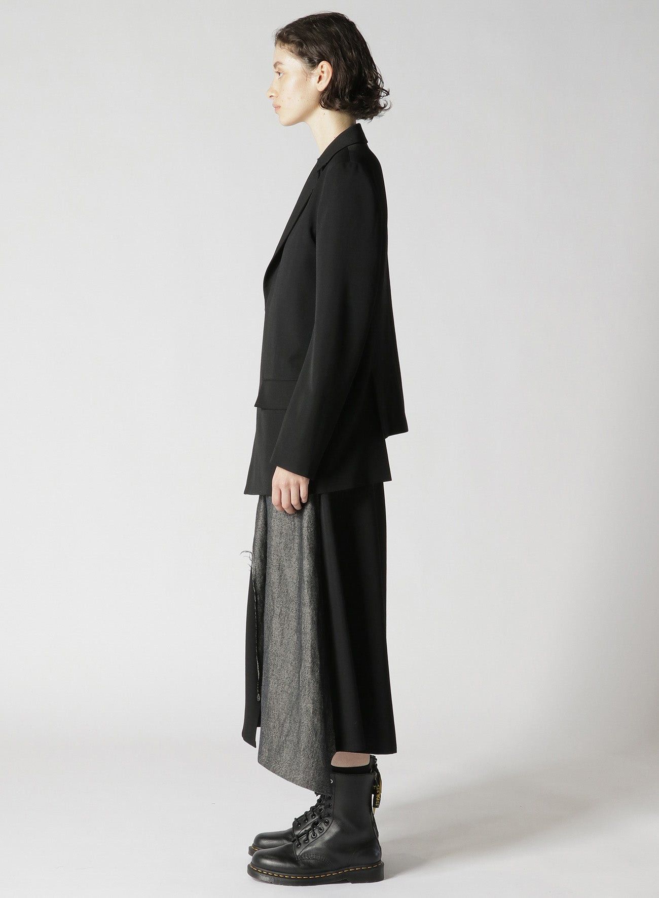Yohji Yamamoto $1165 NWT Yohji Yamamoto Y's Gabardine Asymmetric Jacket Size US M / EU 48-50 / 2 - 4 Thumbnail