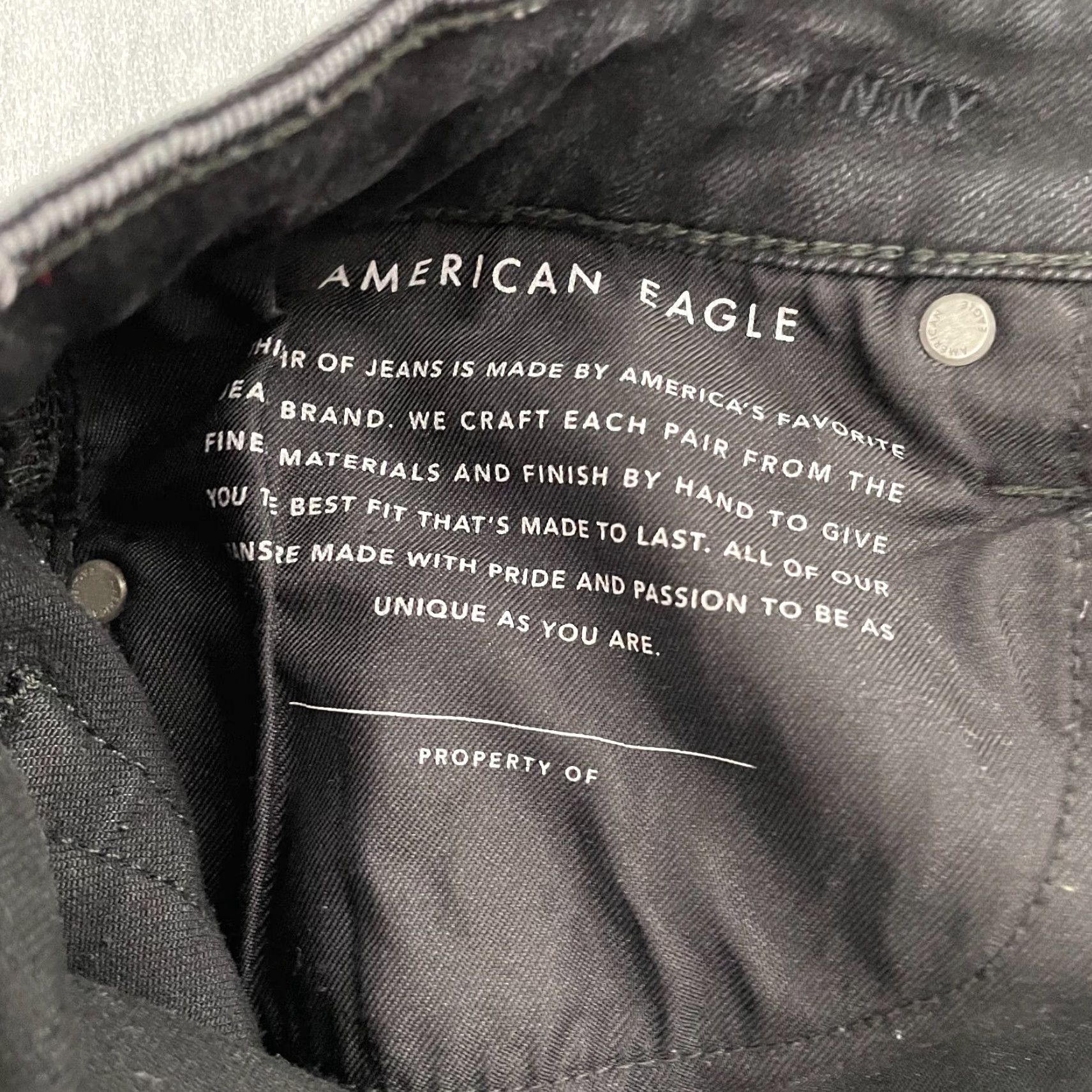 American Eagle Outfitters American Eagle Jeans Adult 30 Black Skinny Distressed Airflex Stretch Pants Mens Size US 30 / EU 46 - 7 Thumbnail