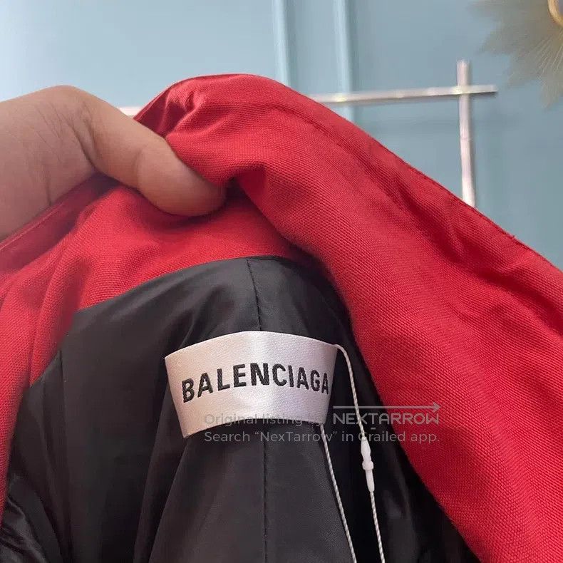 Balenciaga Balenciaga Red windbreaker jacket Size XS / US 0-2 / IT 36-38 - 3 Thumbnail