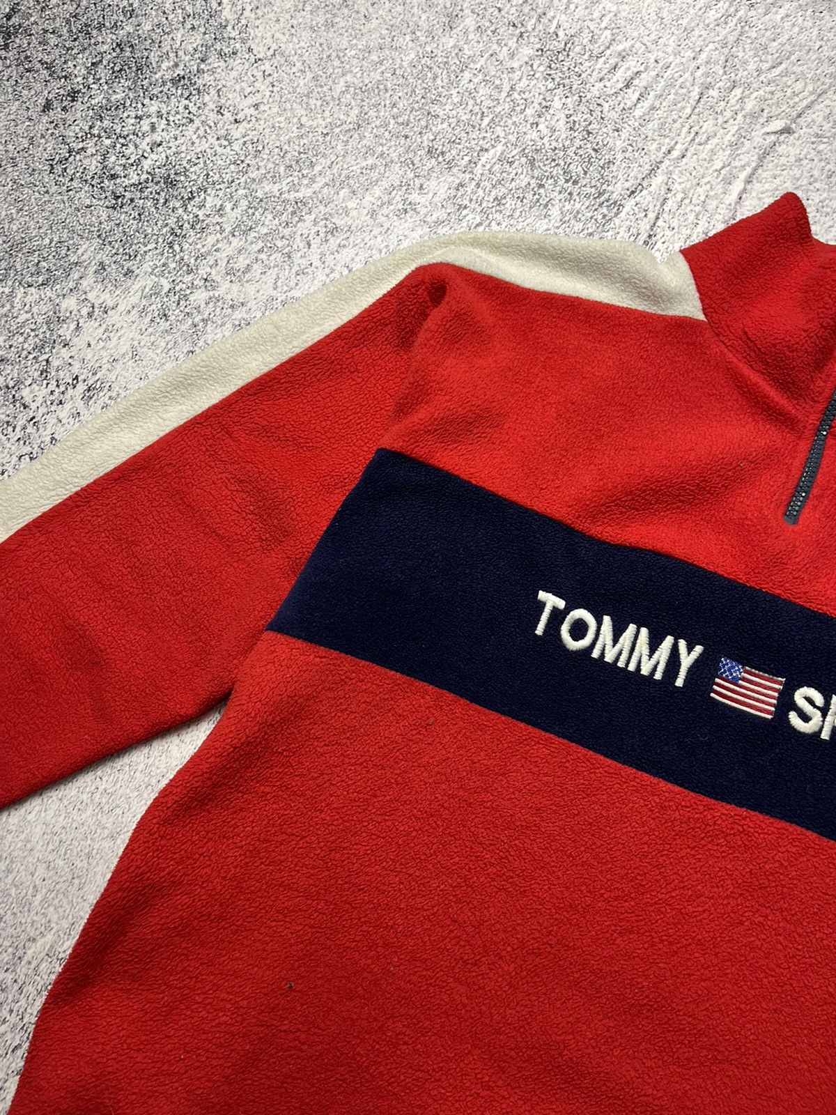 Tommy Hilfiger Mens Fleece Jacket Tommy Sport Hilfiger Vintage Size L Size US XL / EU 56 / 4 - 7 Thumbnail