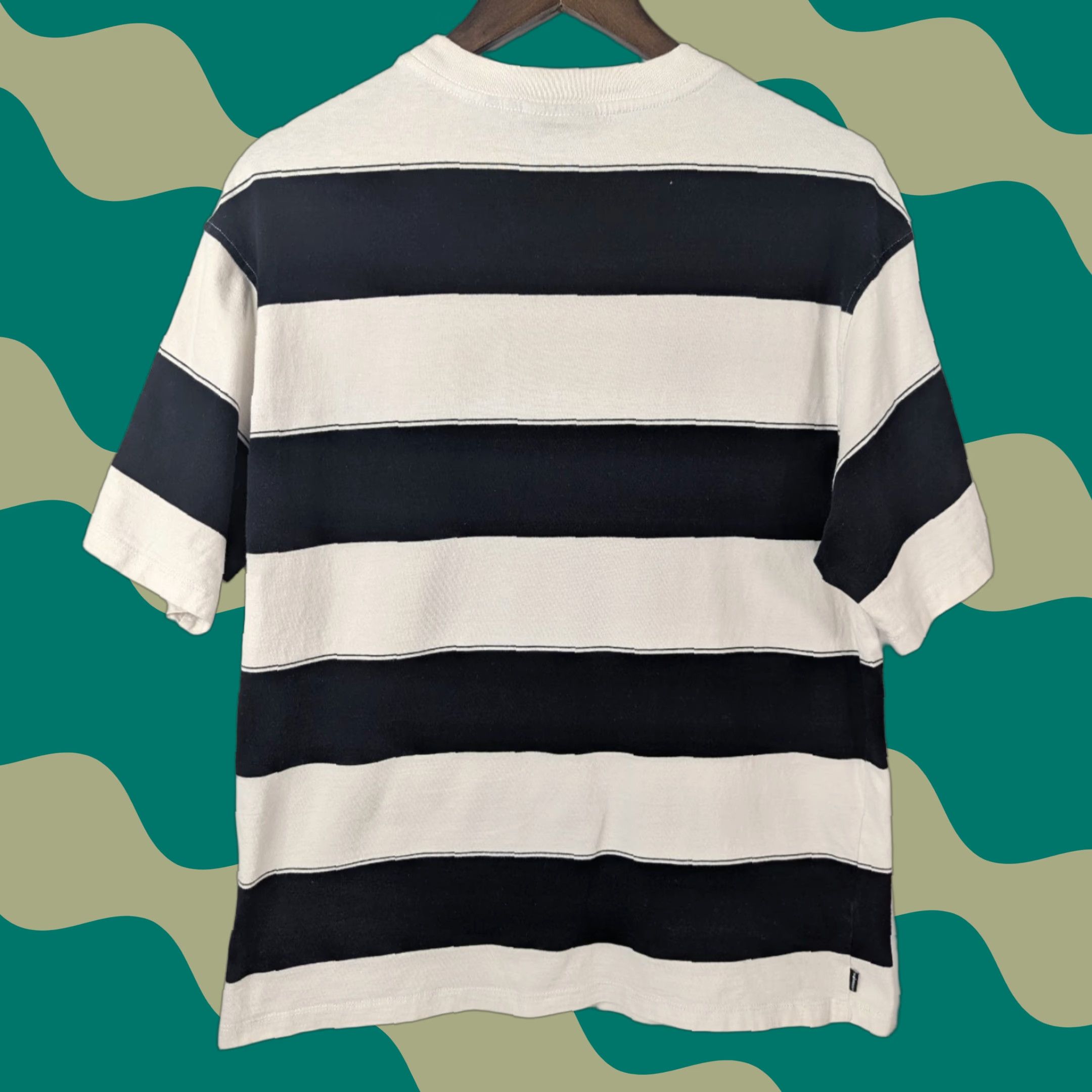 The Hundreds The Hundreds Shirt Men's M Black White Stripes Streetwear Y2K Logo Short Sleeve Crew Neck Cotton Regular Vintage: No (if allowed) Size US M / EU 48-50 / 2 - 1 Thumbnail