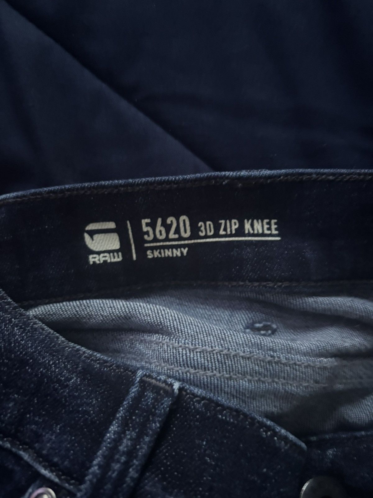 G-Star Navy blue 5620 3D ZIP KNEE Skinny Size US 32 / EU 48 - 3 Thumbnail