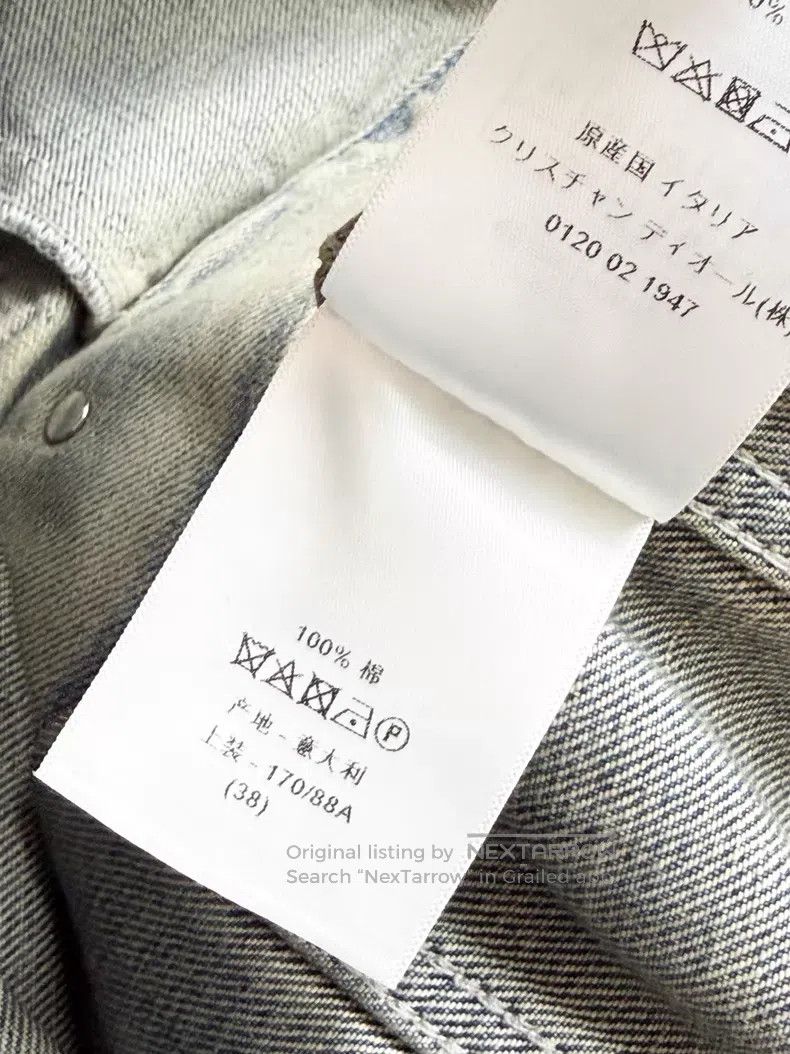Dior Dior Make an old lapel sleeveless denim jacket vest Size XS / US 0-2 / IT 36-38 - 7 Thumbnail