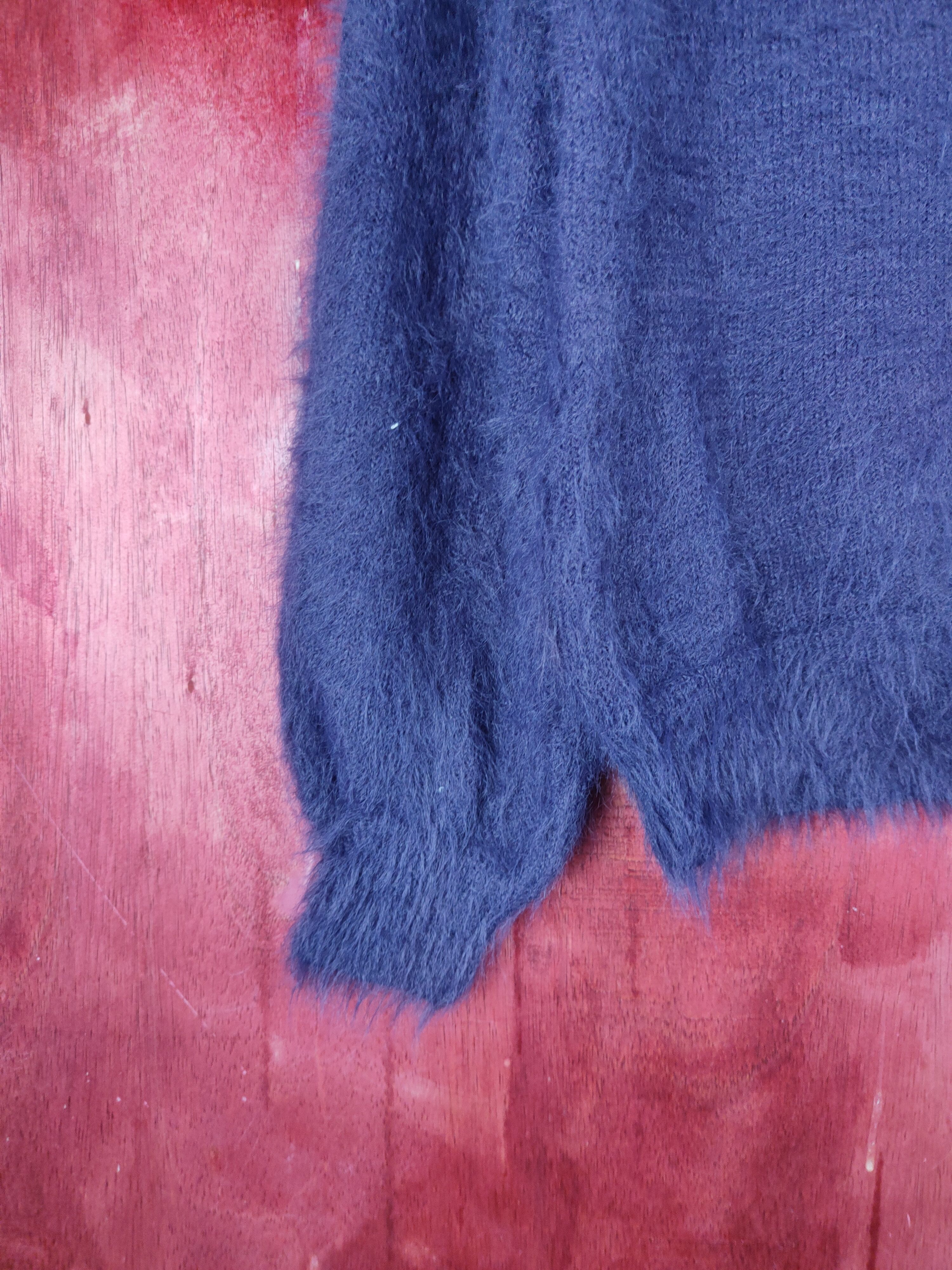 Japanese Brand × Vintage Vintage Aix Les Bains Purple Fur Mohair Knitwear Size M / US 6-8 / IT 42-44 - 4 Thumbnail