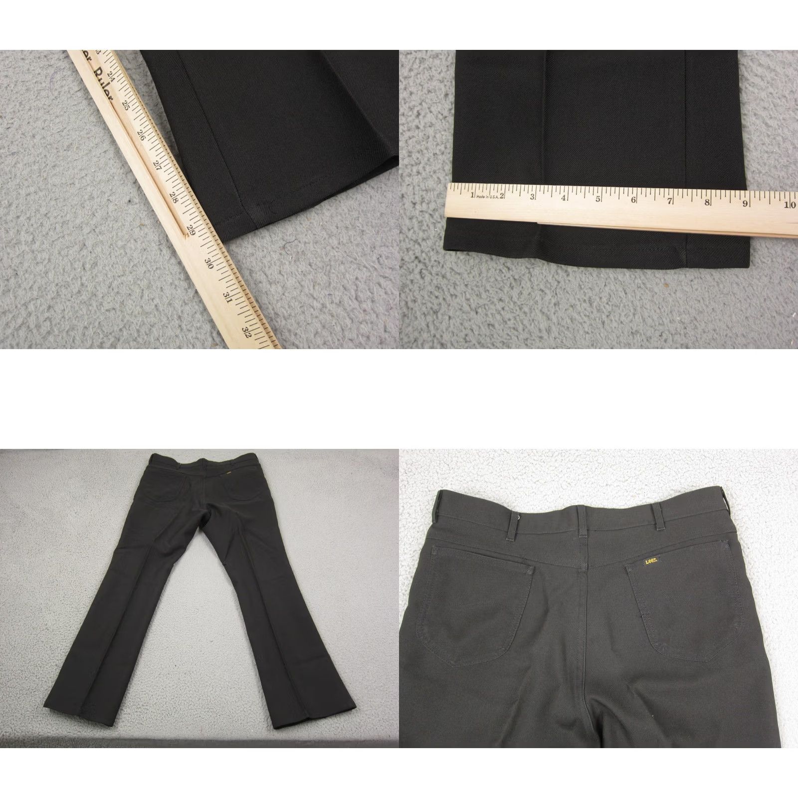 Lee VINTAGE Lee Jeans Mens 38W x 32L Black 80s Straight Adult Pants Disco Leisure Jeans Size US 38 / EU 54 - 9 Thumbnail