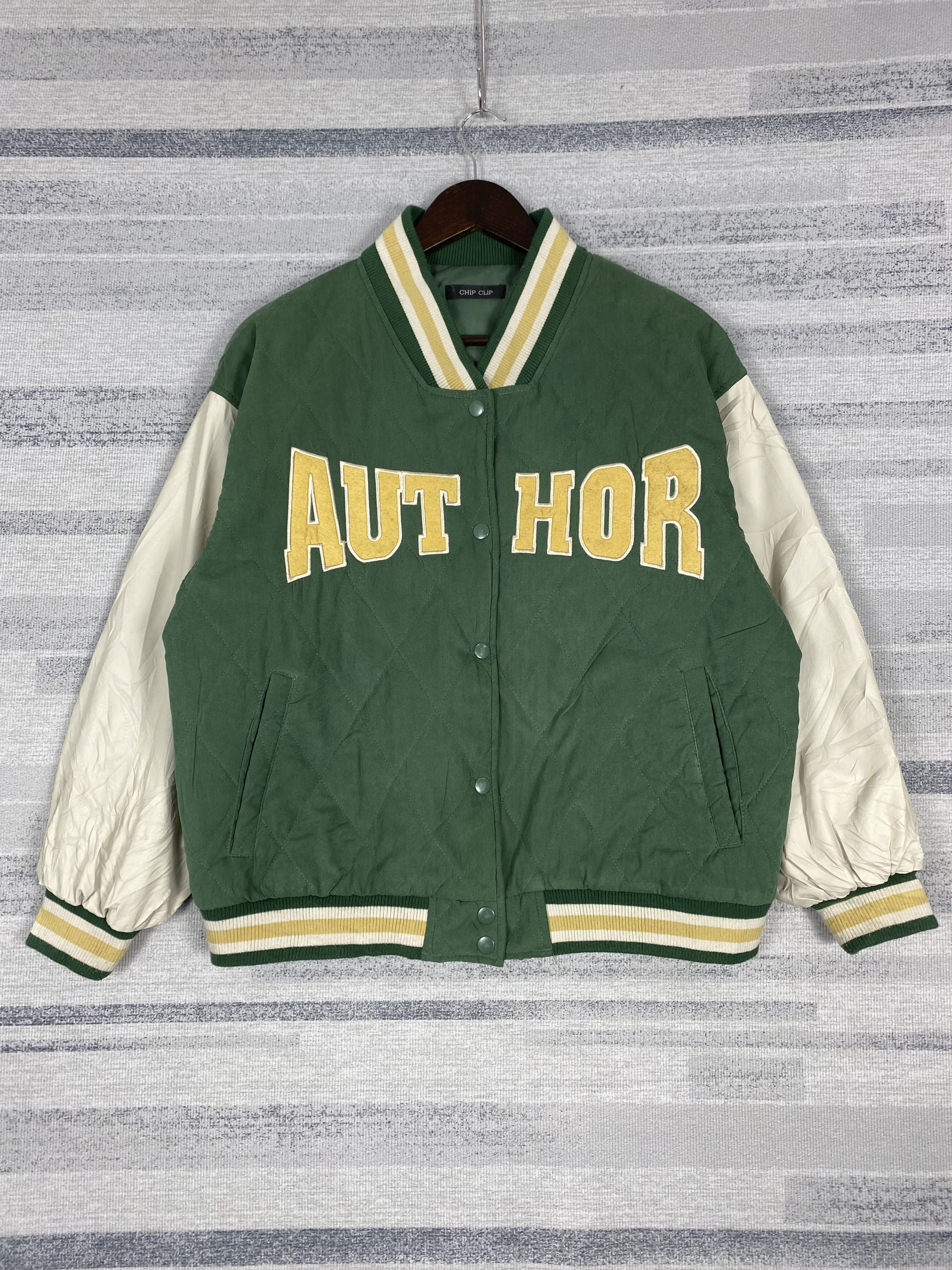 Japanese Brand × Vintage Vintage Author Chip Clip Quilted Varsity Jacket Size US M / EU 48-50 / 2 - 1 Thumbnail