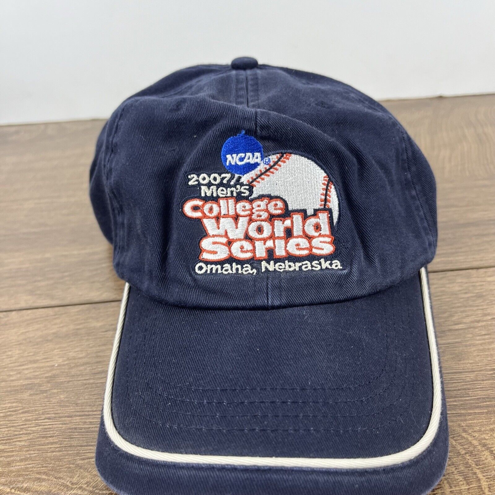 Other 2007 Mens College World Series Hat Blue Cap Adjustable Blue Size ONE SIZE - 5 Thumbnail