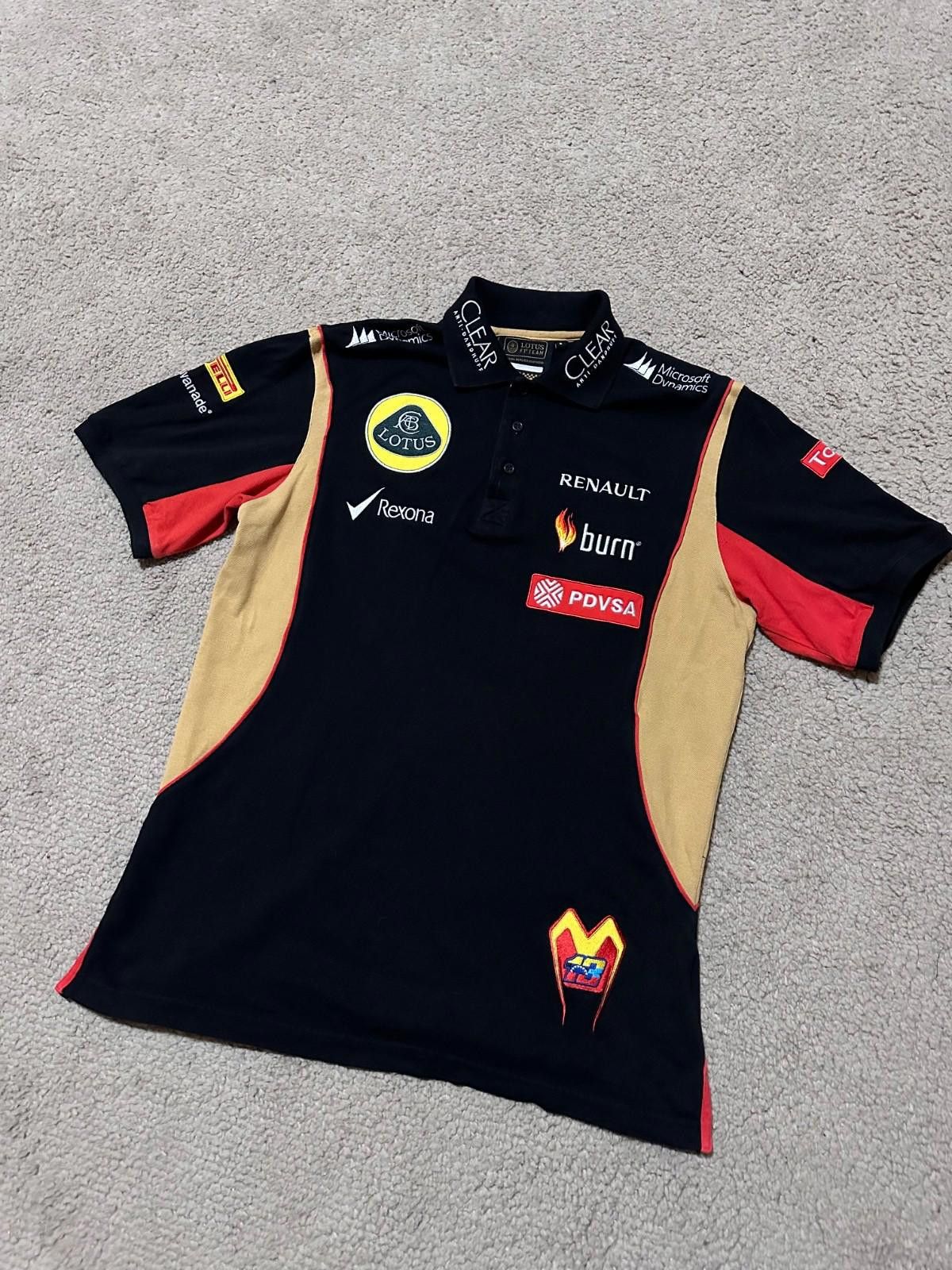 Other Vintage Lotus Renault Formula One 1 Racing Team Polo Shirt Size US S / EU 44-46 / 1 - 2 Thumbnail