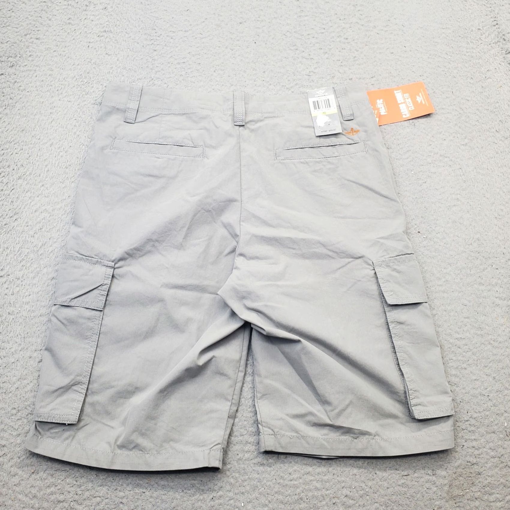Dockers DOCKERS Mens Gray Classic Fit Flat Front Lightweight Cargo Pocket Shorts Size 30 Mens Size US 30 / EU 46 - 2 Thumbnail