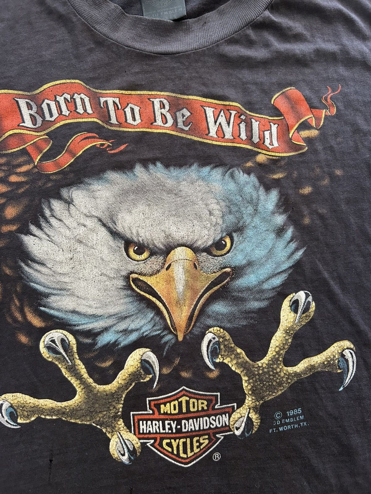 Vintage Vintage 1985 3D Emblem Harley Davidson Born to be Wild Tee Size US M / EU 48-50 / 2 - 3 Thumbnail