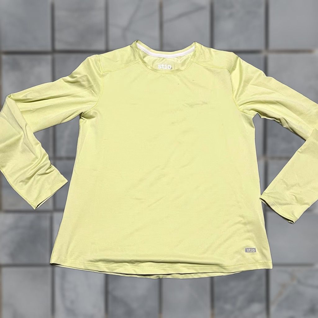 Vintage Stio Long Sleeve Shirt Womens Small Green Performance Stains Size S / US 4 / IT 40 - 1 Thumbnail