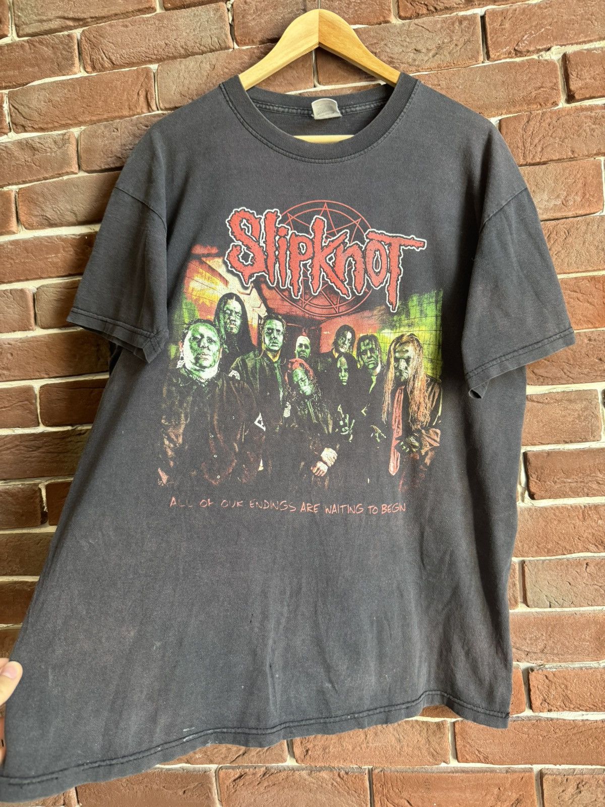 Band Tees 00s Slipknot Vintage Band Tshirt Rare Print Nu Metal Hype Size US L / EU 52-54 / 3 - 3 Thumbnail