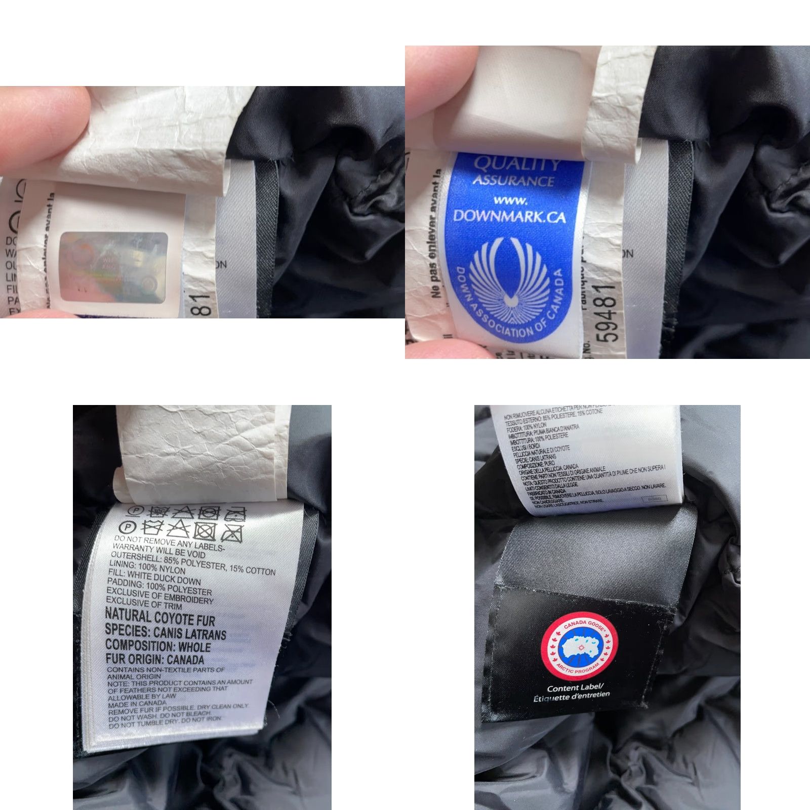 Canada Goose Canada Goose Parka Coat Womens Large Black Down Trillium 6550L Zip Removable Hood Nylon Lining Long Jacket Size L / US 10 / IT 46 - 9 Thumbnail