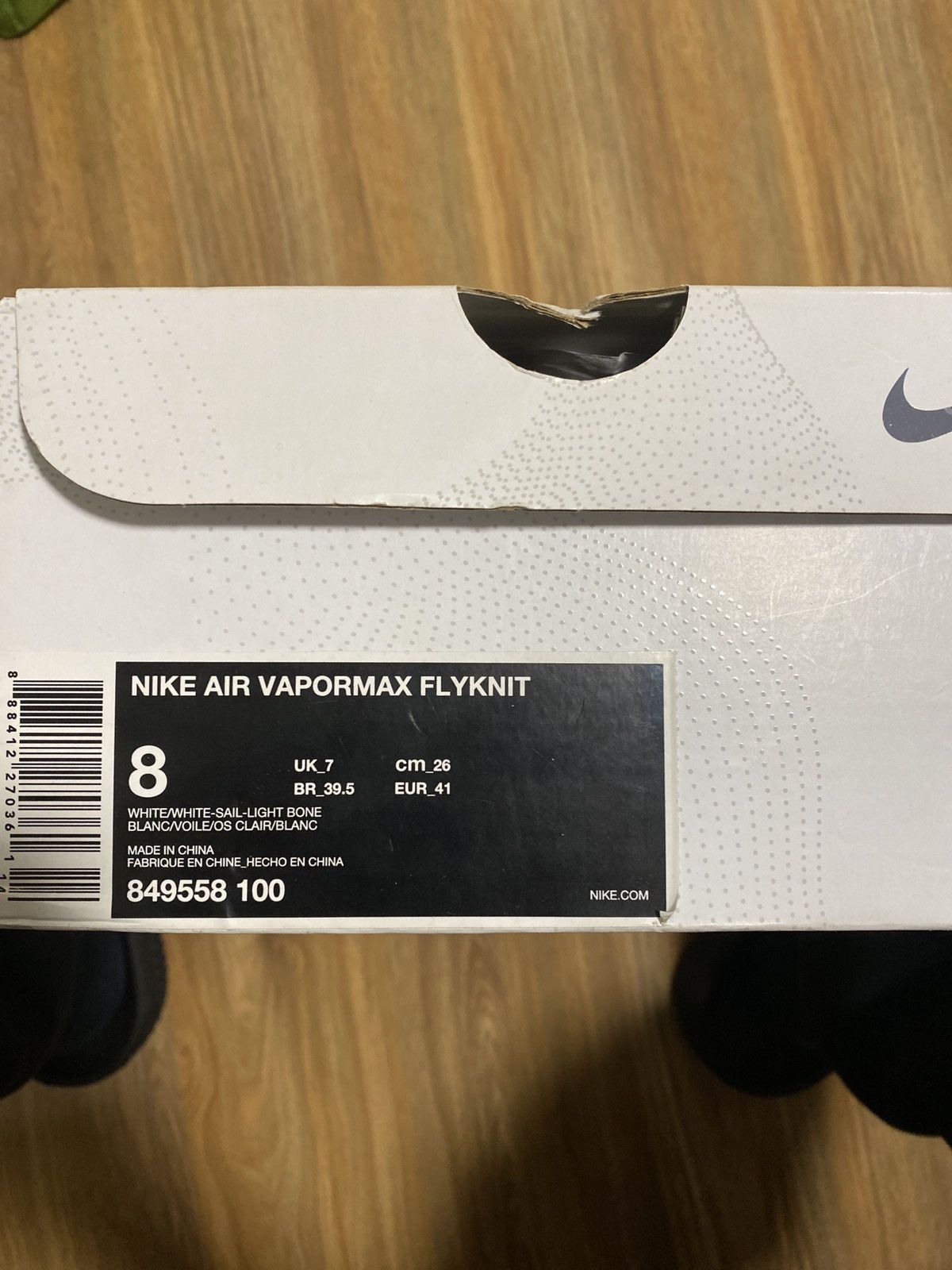 Nike Nike Air Vapormax Flyknit 1.0 Light Bone Size US 8 / EU 41 - 7 Thumbnail