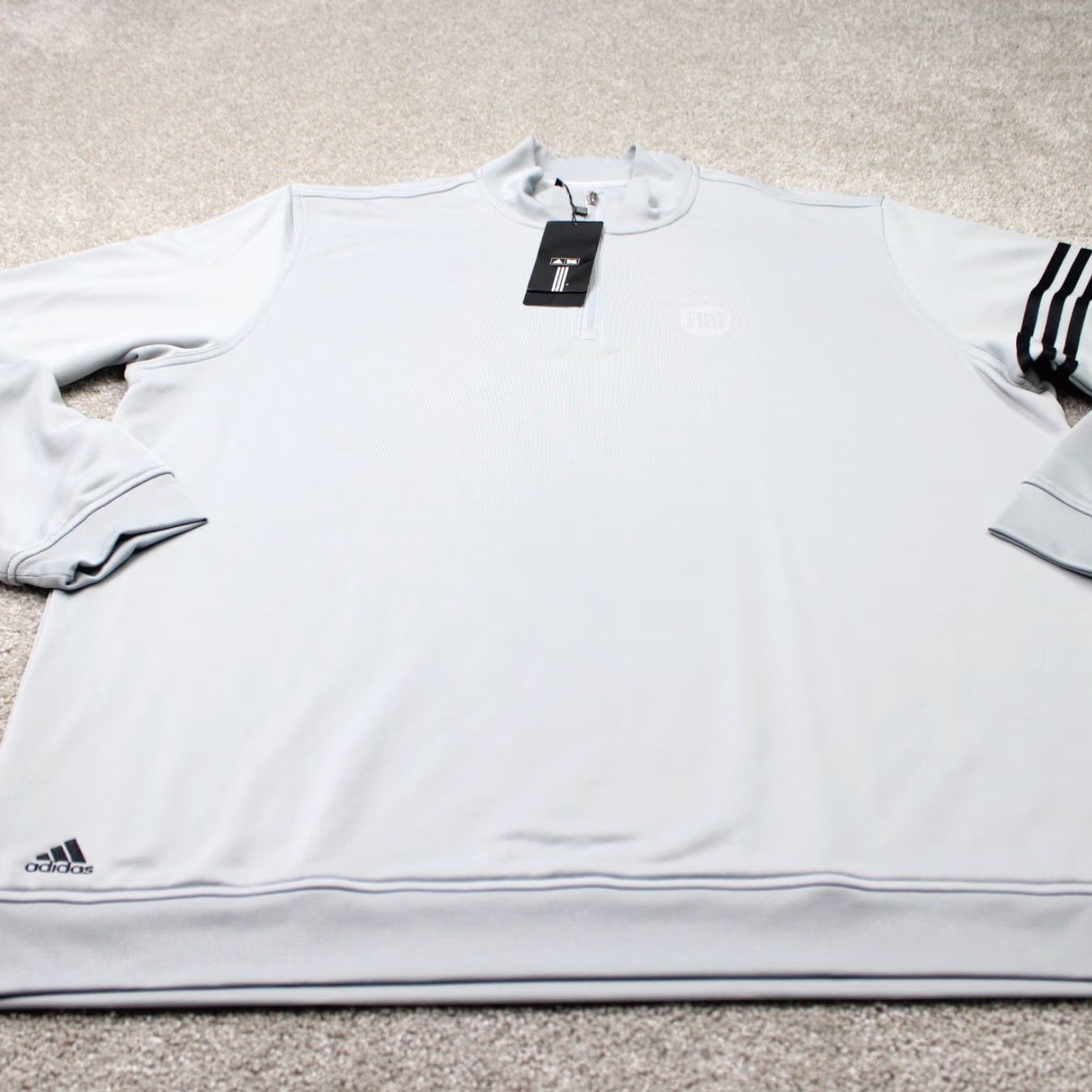 Adidas Adidas Sweatshirt Gray 2XL Mens ClimaLite 1/4 Zip Pullover FIAT Logo Sports Golf Gym & Training Size US XXL / EU 58 / 5 - 2 Thumbnail
