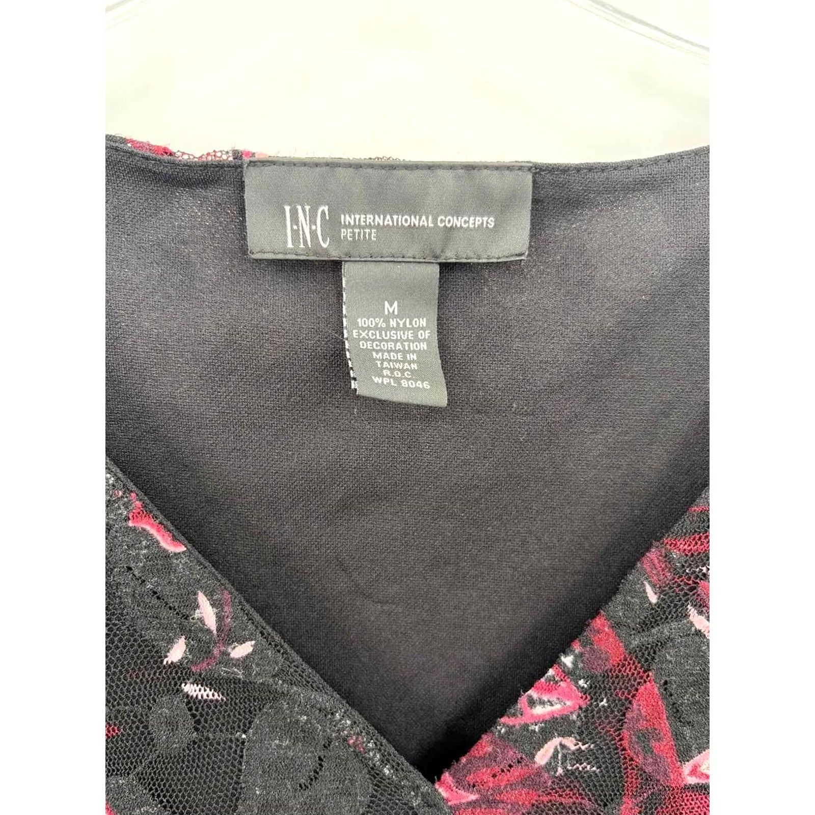 Incu INC Black Floral Blouse Size Medium Size M / US 6-8 / IT 42-44 - 2 Thumbnail