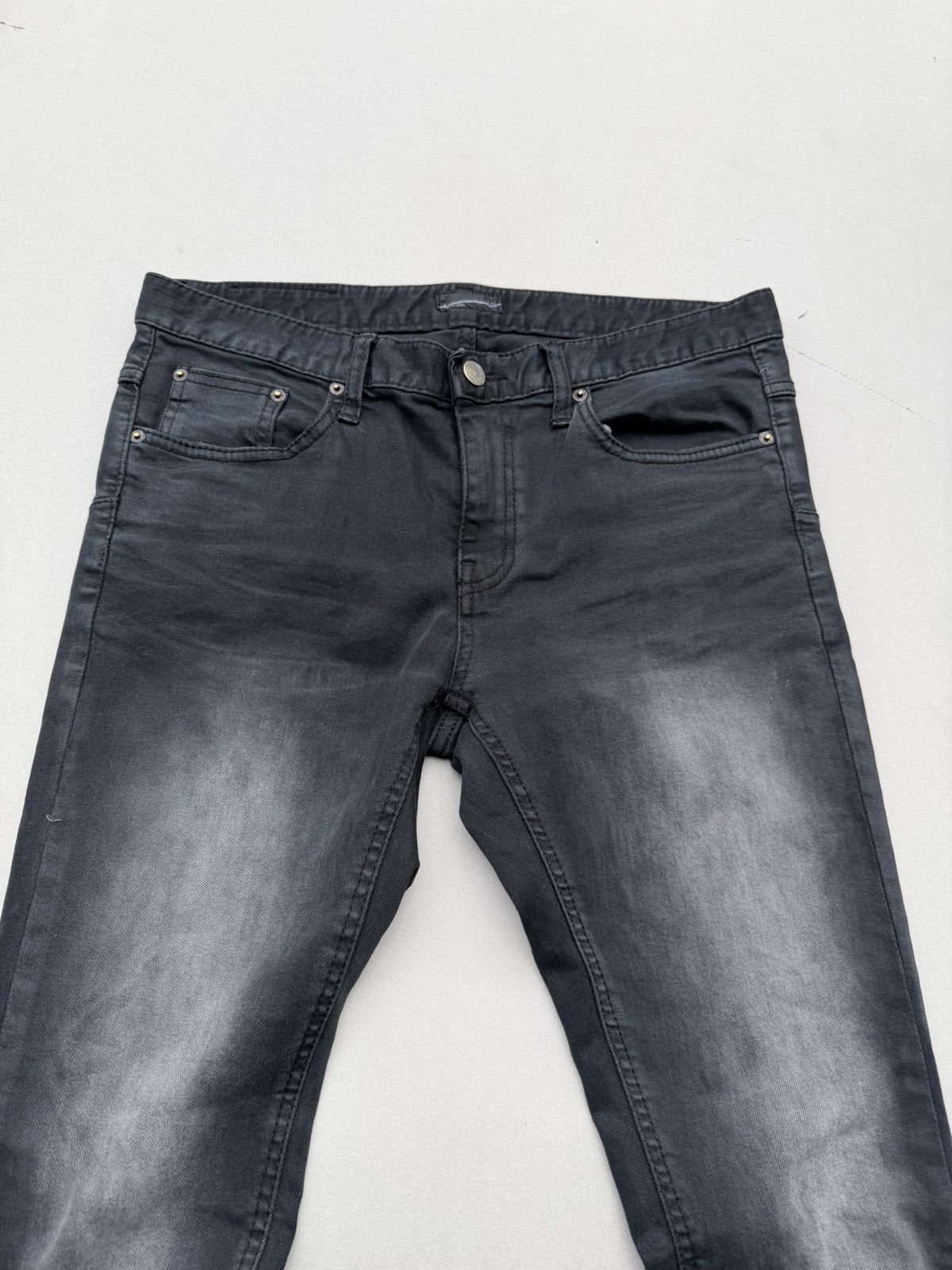 Japanese Brand LAD MUSICIAN lace up flare jeans Size US 29 - 3 Thumbnail