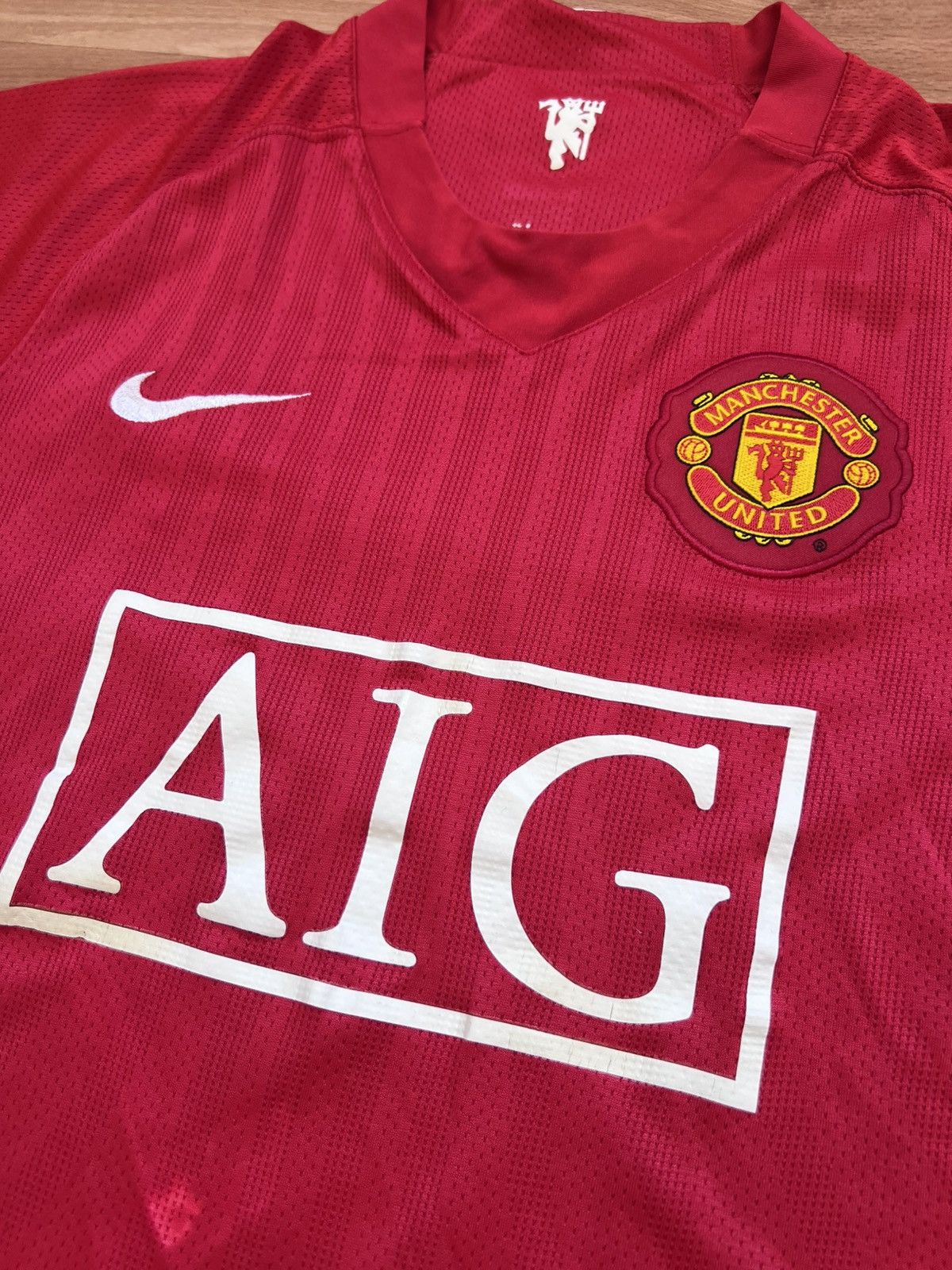 Nike 2007/09 Nike Manchester United Home Soccer Jersey Men’s Sz S Size US S / EU 44-46 / 1 - 3 Thumbnail