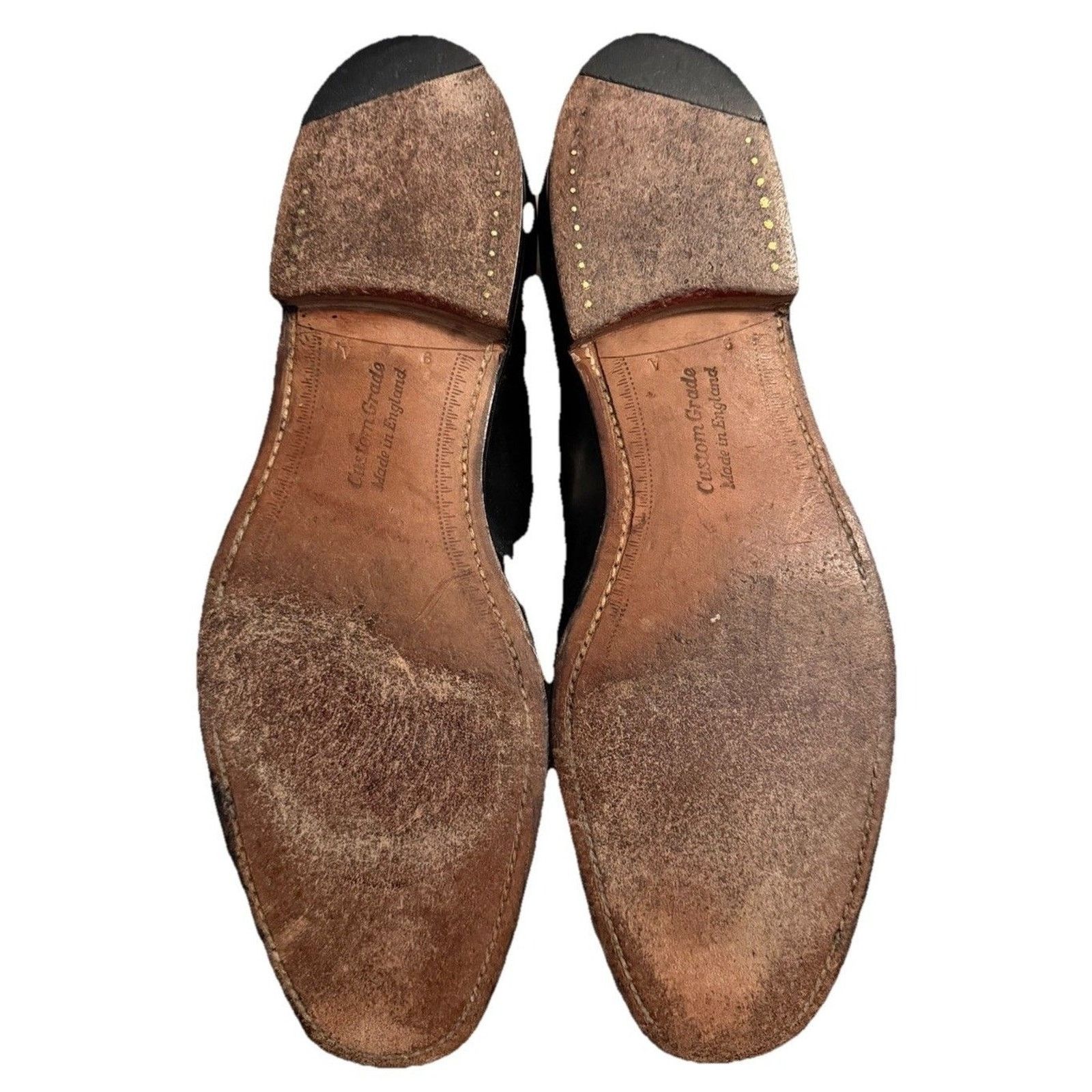 Church's Church's Custom Grade Wingtip Brogue Derby Black Leather Size US 10 / EU 43 - 8 Thumbnail