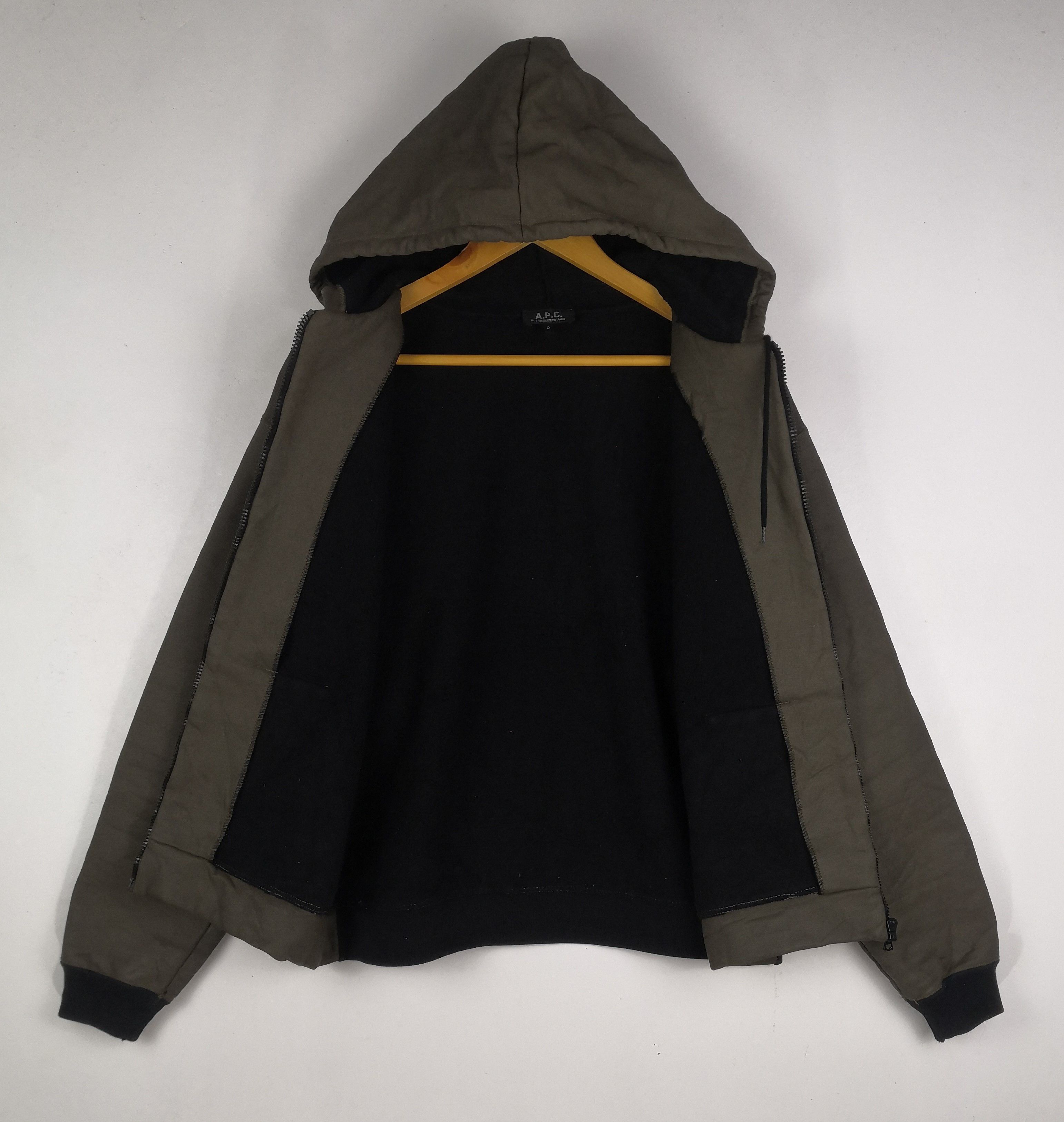 A.P.C. Vintage A.P.C Jacket APC Zipper Hoodie Size US M / EU 48-50 / 2 - 2 Thumbnail