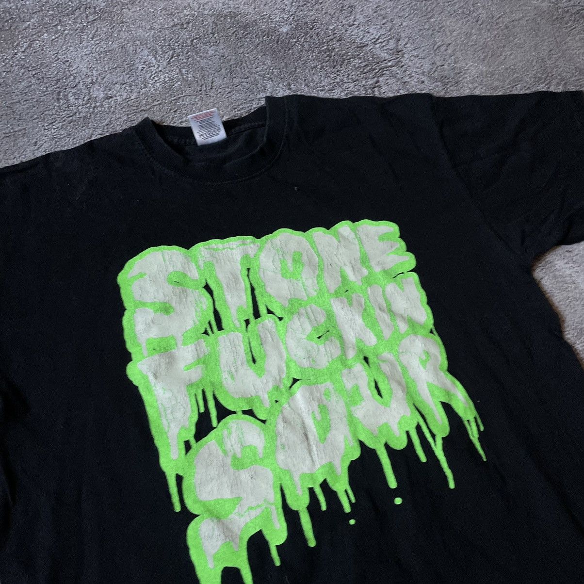 Vintage Vintage Y2K Abstract Graphic Tee Grunge Thrashed Black M Size US M / EU 48-50 / 2 - 6 Thumbnail