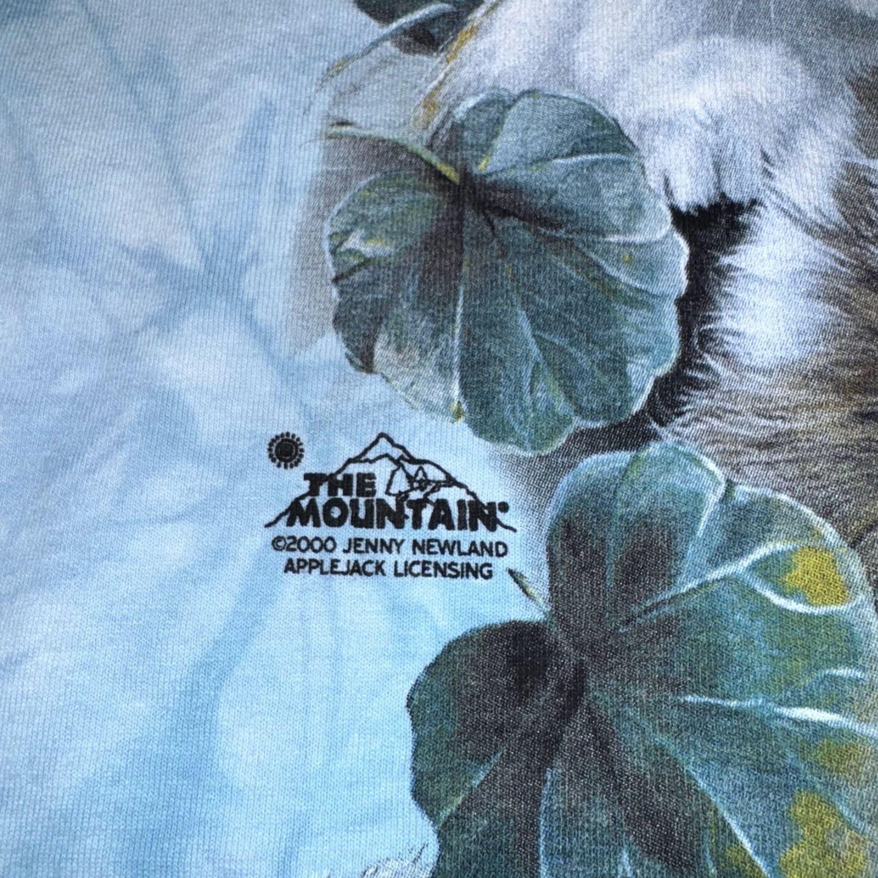 The Mountain VINTAGE The Mountain Shirt Mens Large Tie Dye Cats USA Graphic Print Crew Neck Long Sleeve Blue Cotton Knit T-Shirt Mens Gyms Cats USA 90s? Size US L / EU 52-54 / 3 - 4 Thumbnail