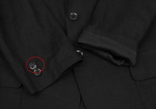 Yohji Yamamoto Yohji Yamamoto Linen Tailored Jacket Black 2 Size US M / EU 48-50 / 2 - 8 Thumbnail