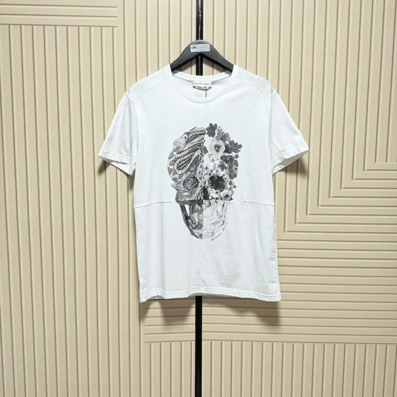 Alexander McQueen Alexander McQueen Summer White Graphic T-Shirt 0089 Size US S / EU 44-46 / 1 - 1 Thumbnail