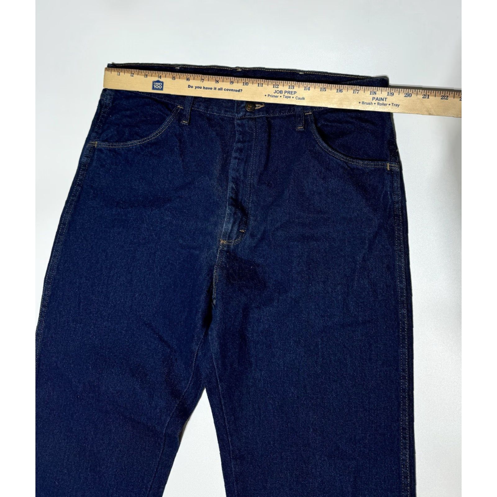 Vintage **Rustler Mens Heavyweight Blue Workwear Jeans Regular Fit 38 X 32** User: Rustler Mens Heavyweight Blue Workwear Jeans Regular Fit 38 X 32 Size US 38 / EU 54 - 3 Thumbnail