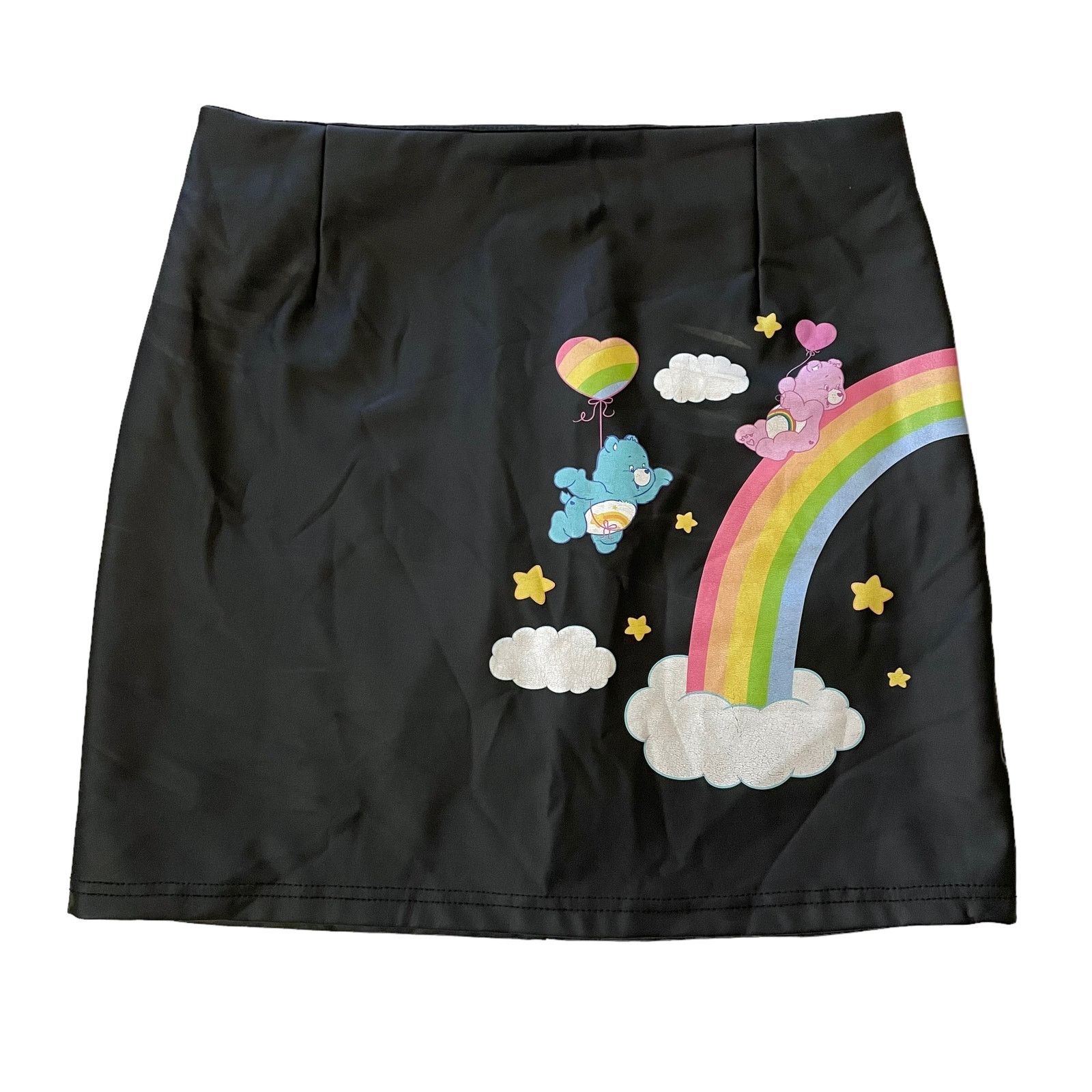 Dolls Kill Dolls Kill x Care Bears Planet Care Faux Leather Mini Skirt Size 27" / US 4 / IT 40 - 1 Thumbnail