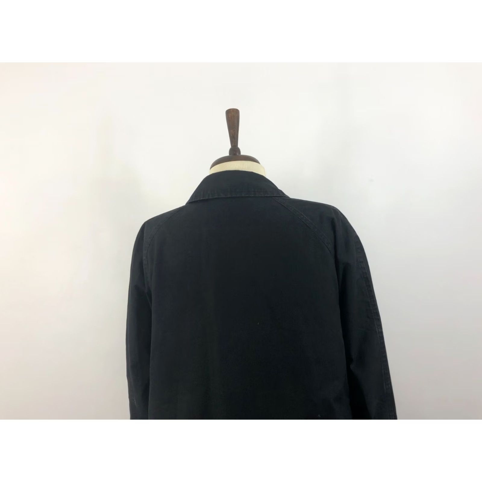Margaret Howell Margaret Howell Coat Trench Cotton Women's L Black Regular Size Mid-Length Button Front Snap Front Pocket Coat Size L / US 10 / IT 46 - 5 Thumbnail