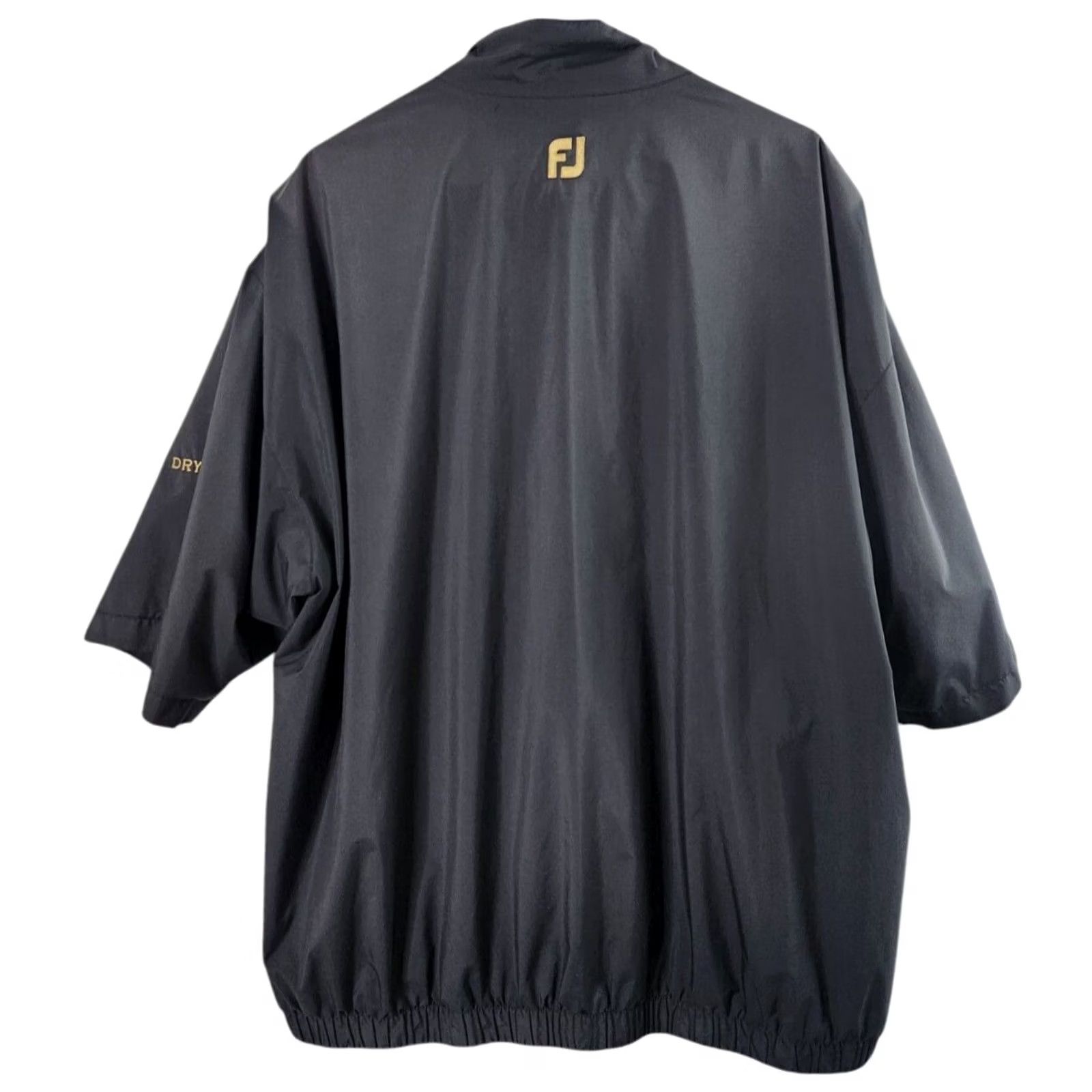 Footjoy FootJoy Windbreaker Jacket Mens XL Black Solid Polyester Pockets Lined Snapped Casual Golf Size US XL / EU 56 / 4 - 2 Thumbnail