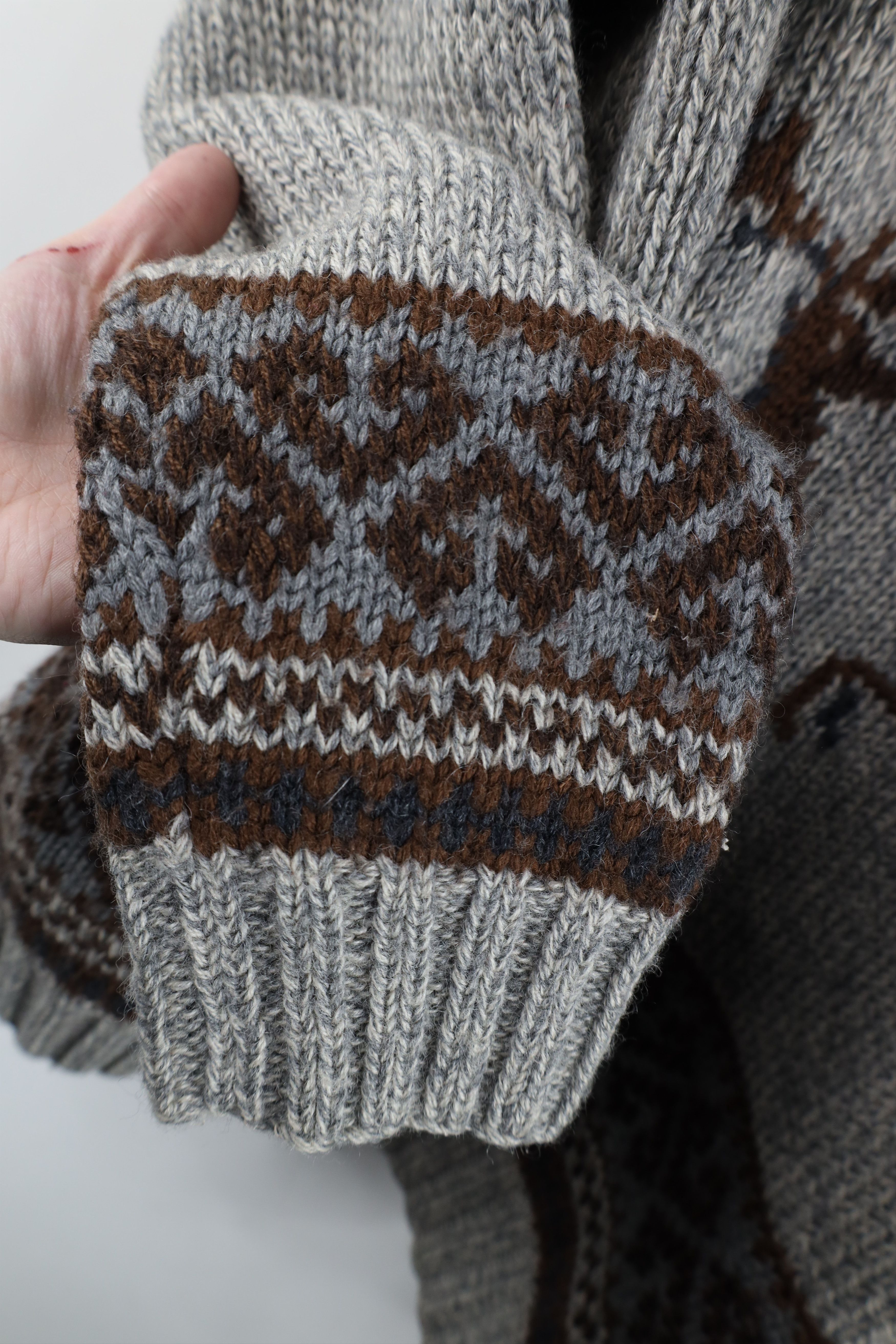 Tommy Hilfiger × Vintage Vintage 90s Tommy Hilfiger Knit Reindeer Fair Isle Sweater Size US M / EU 48-50 / 2 - 7 Thumbnail