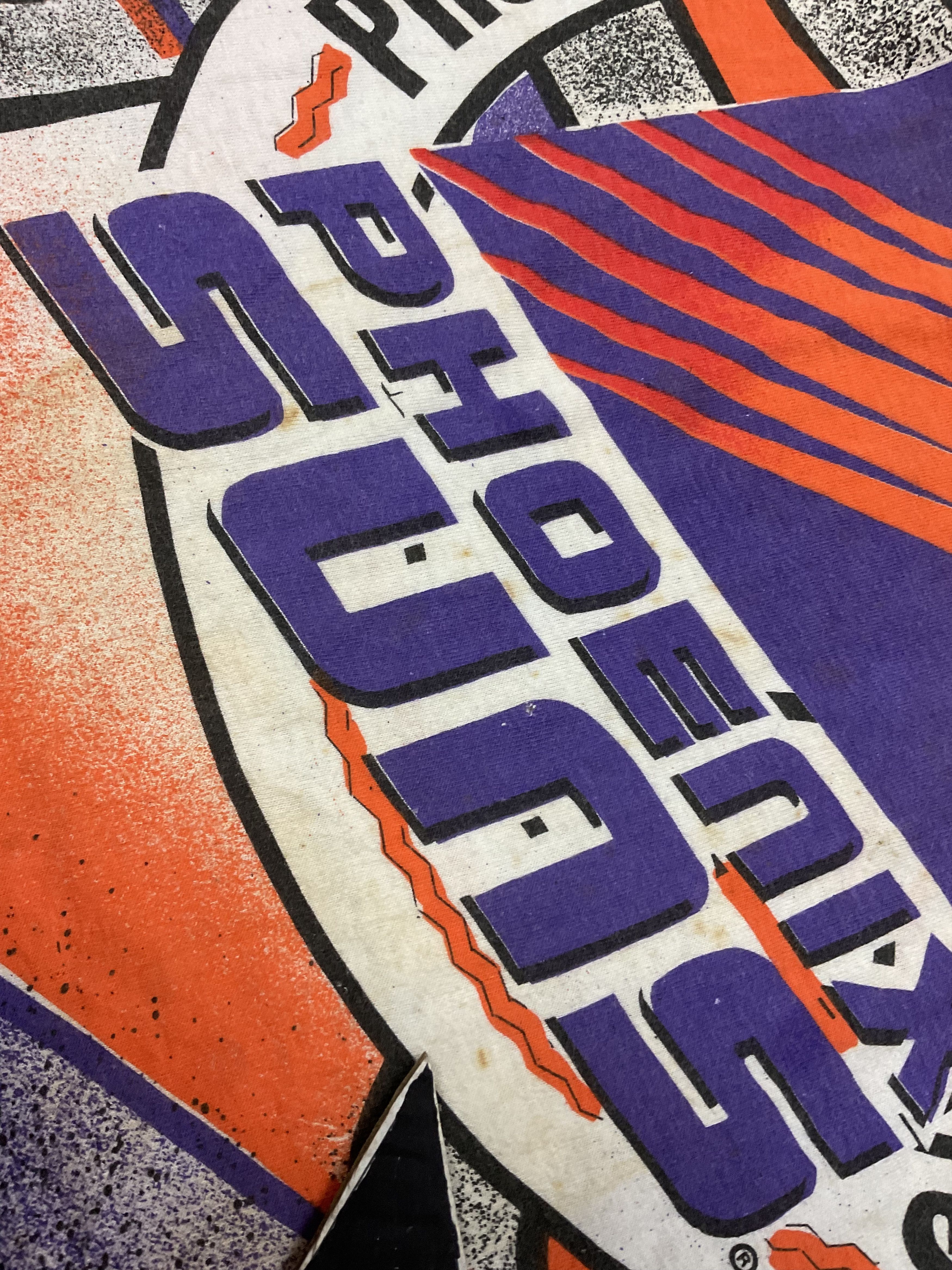 NBA Vintage 90s Phoenix Suns All Over Print T-Shirt Double Sided Size US L / EU 52-54 / 3 - 10 Thumbnail