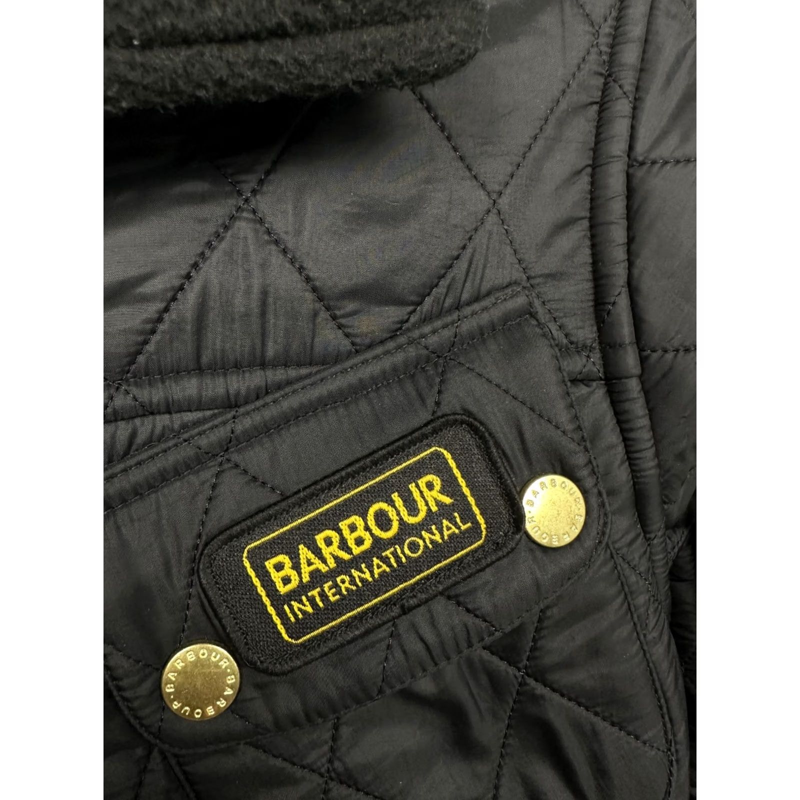 Barbour Barbour International Womens Polarquilt Quilted Jacket UK 10 Barbour Jacket Womens Quilted Black Polarquilt Size M / US 6-8 / IT 42-44 - 3 Thumbnail