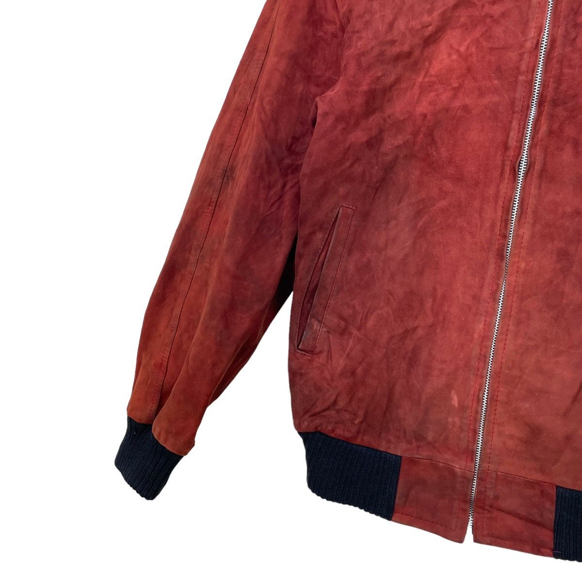 Genuine Leather 💥Vintage Japanese Brand Suede Life Bomber Sheep Skin Jacket Size US M / EU 48-50 / 2 - 4 Thumbnail